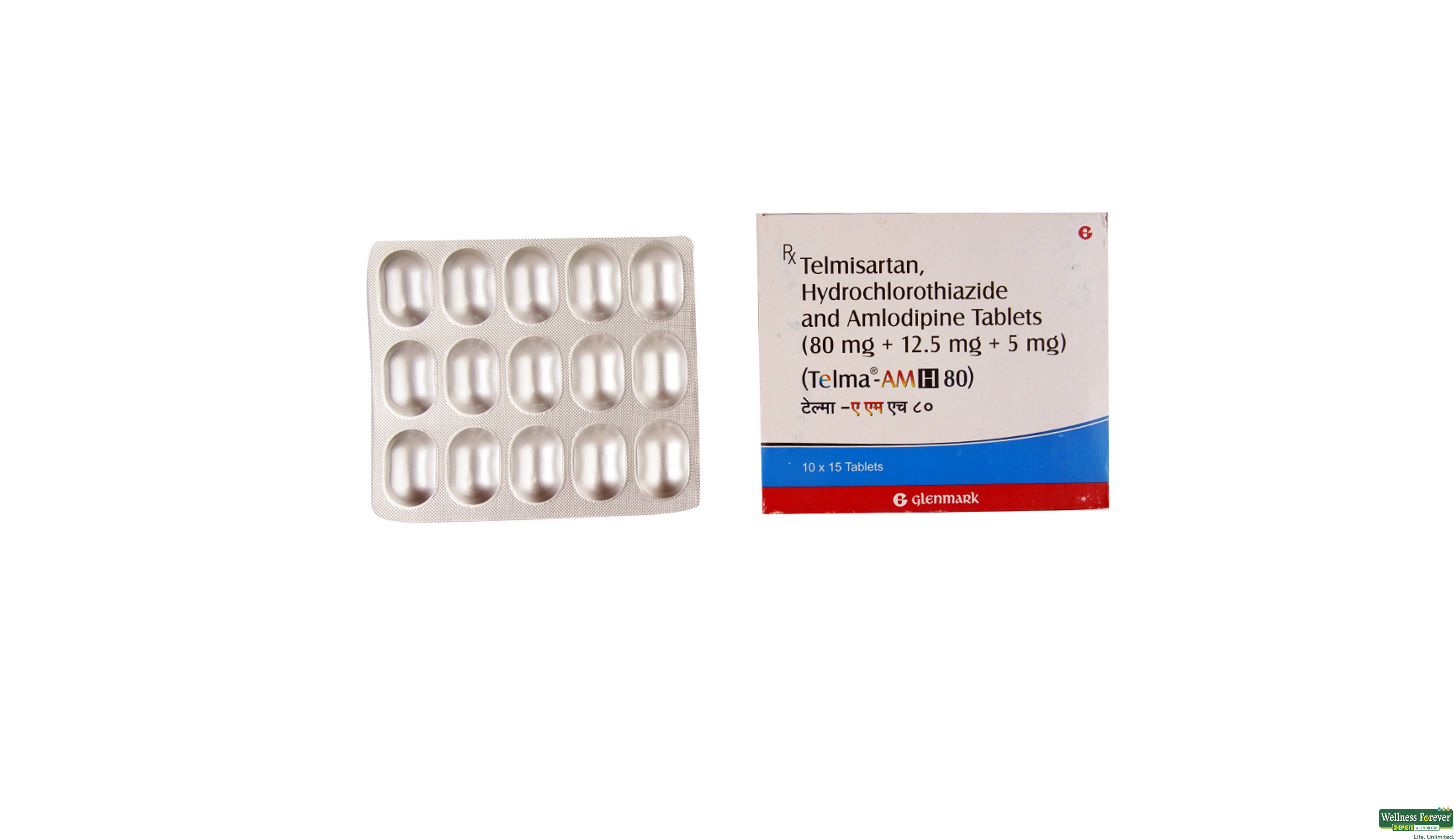 TELMA-AMH 80MG 15TAB- 1, 15TAB, 