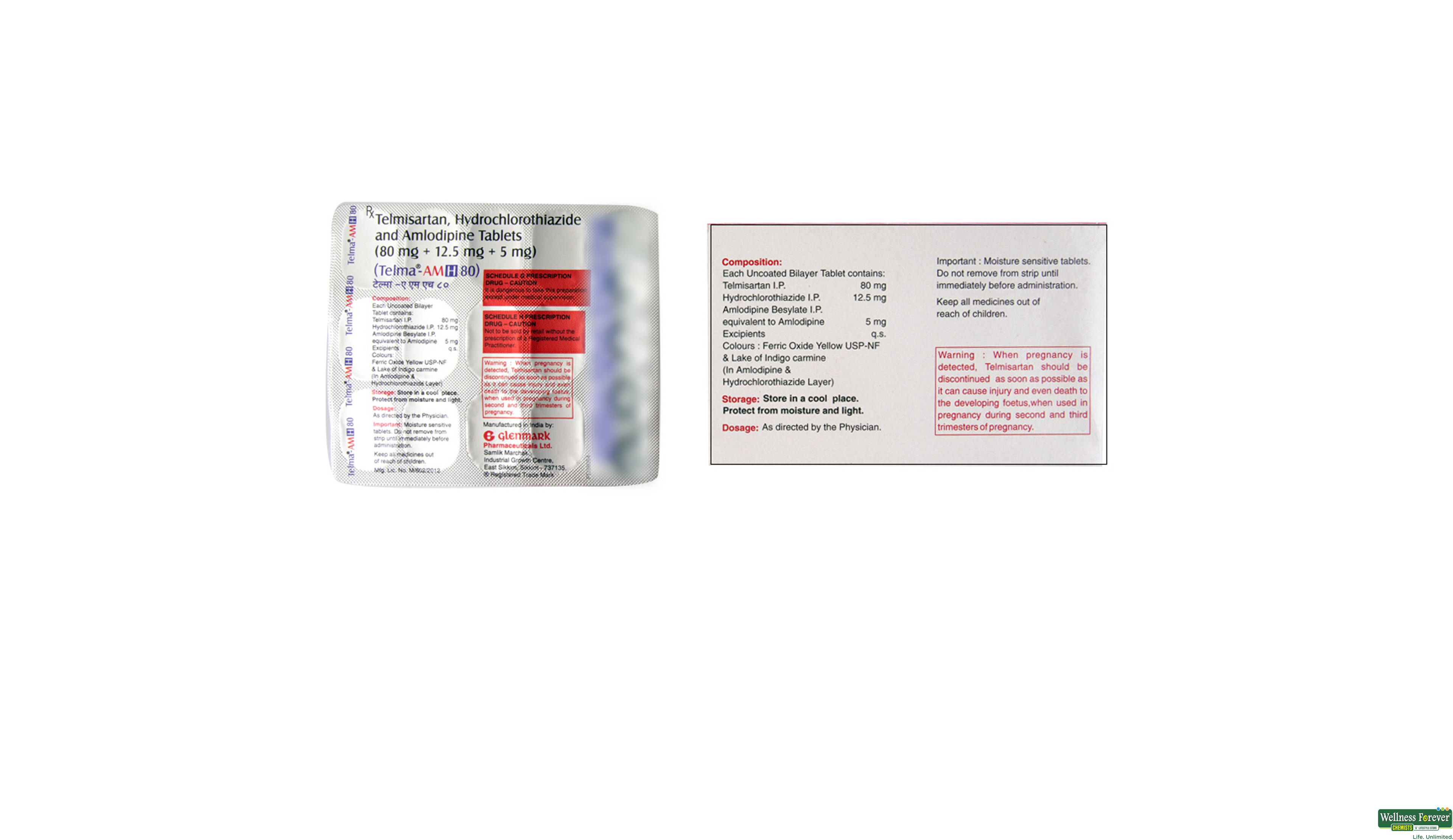 TELMA-AMH 80MG 15TAB- 2, 15TAB, 