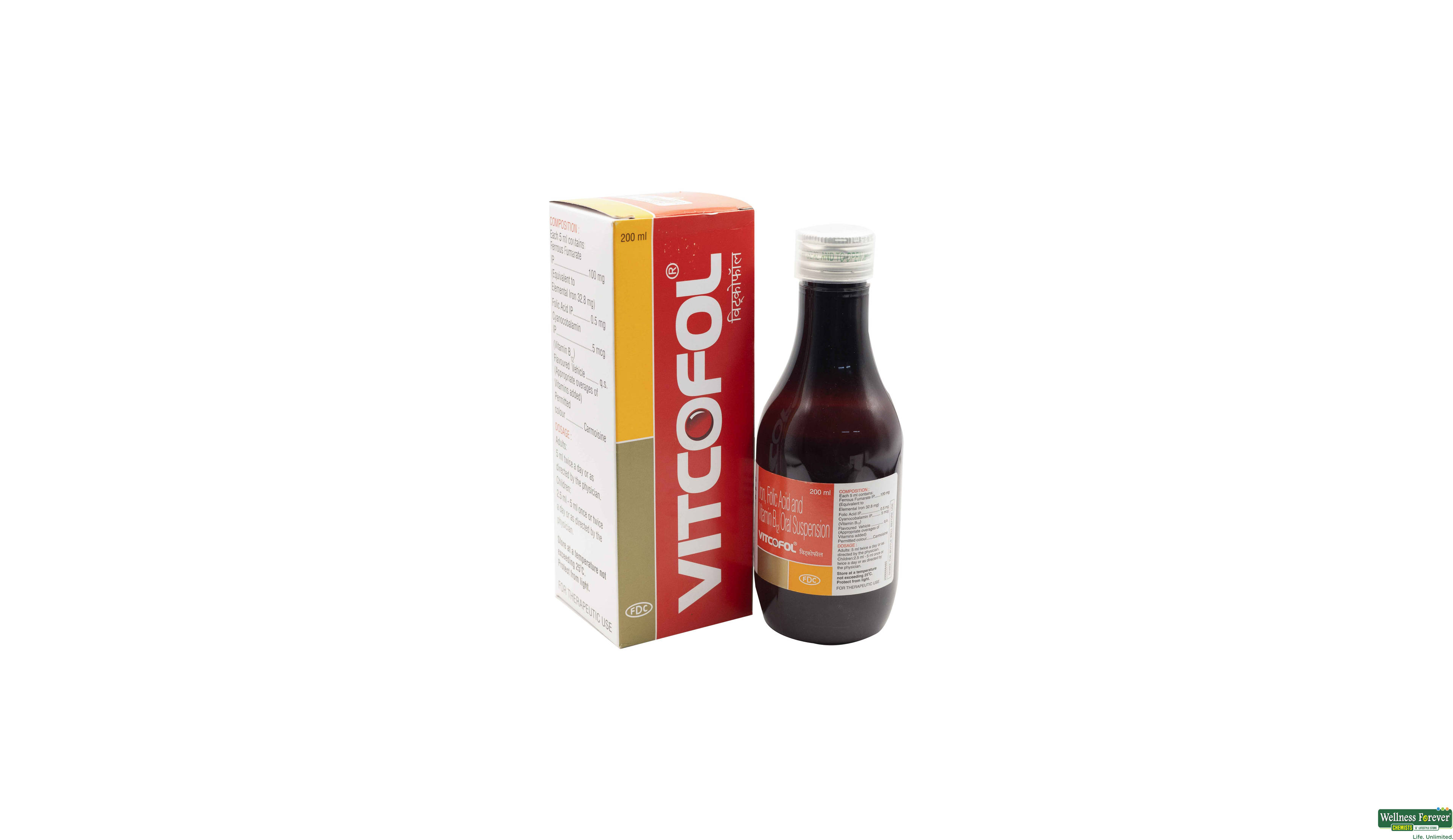 VITCOFOL SYP 200ML- 1, 200ML, 
