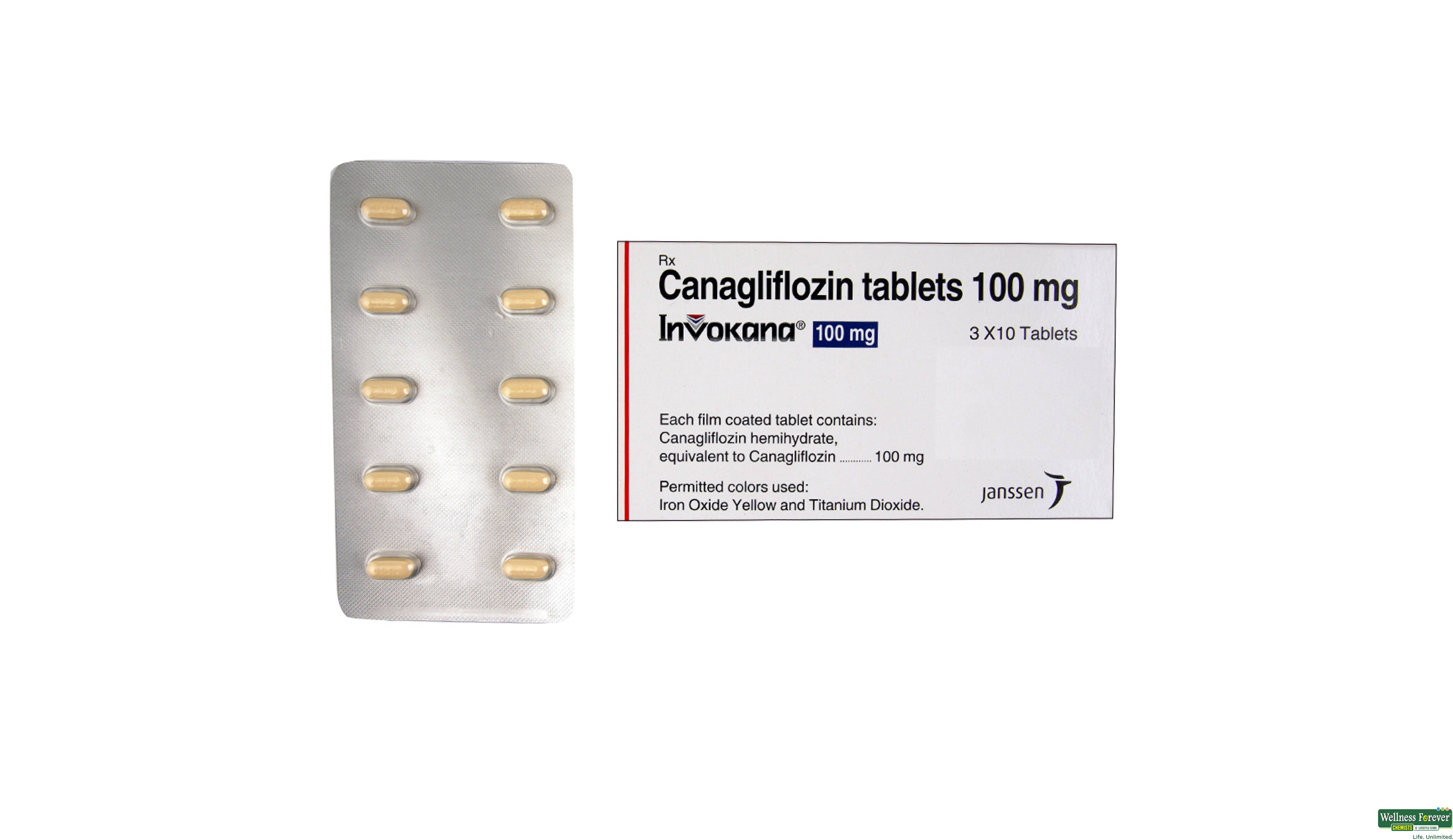 INVOKANA 100MG 10TAB- 1, 10TAB, 