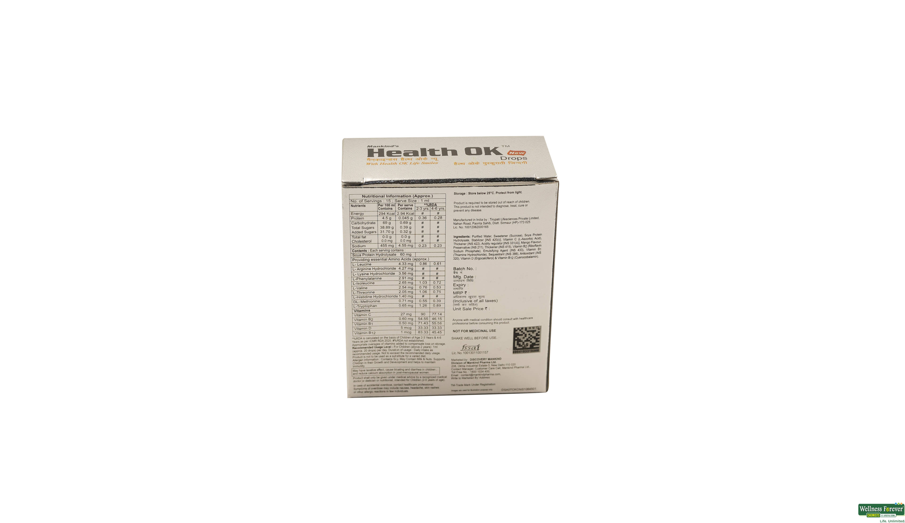 HEALTH-OK DROPS 15ML- 2, 15ML, 