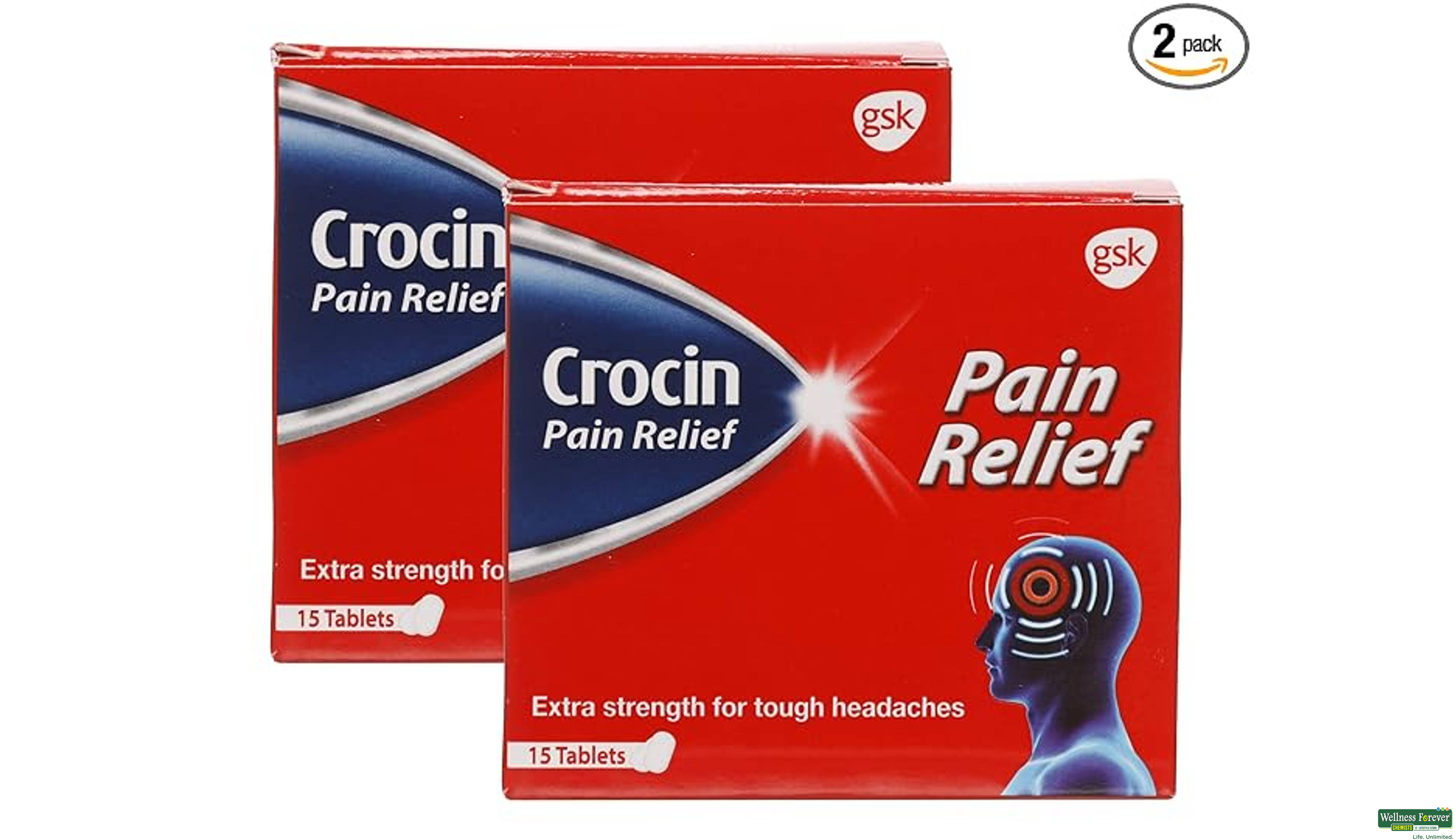CROCIN-PAIN-RELIEF 15TAB- 1, 15TAB, 