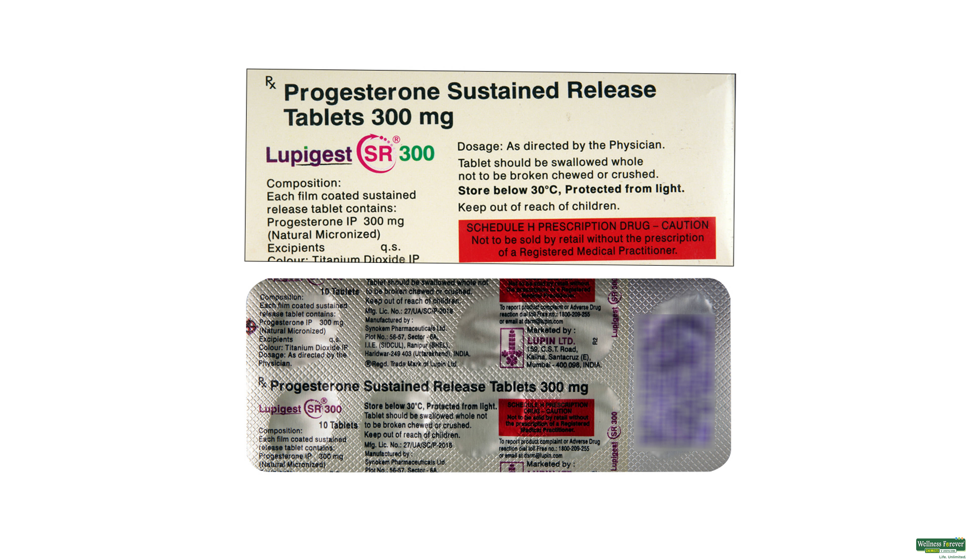 LUPIGEST-SR 300MG 10TAB- 2, 10TAB, 