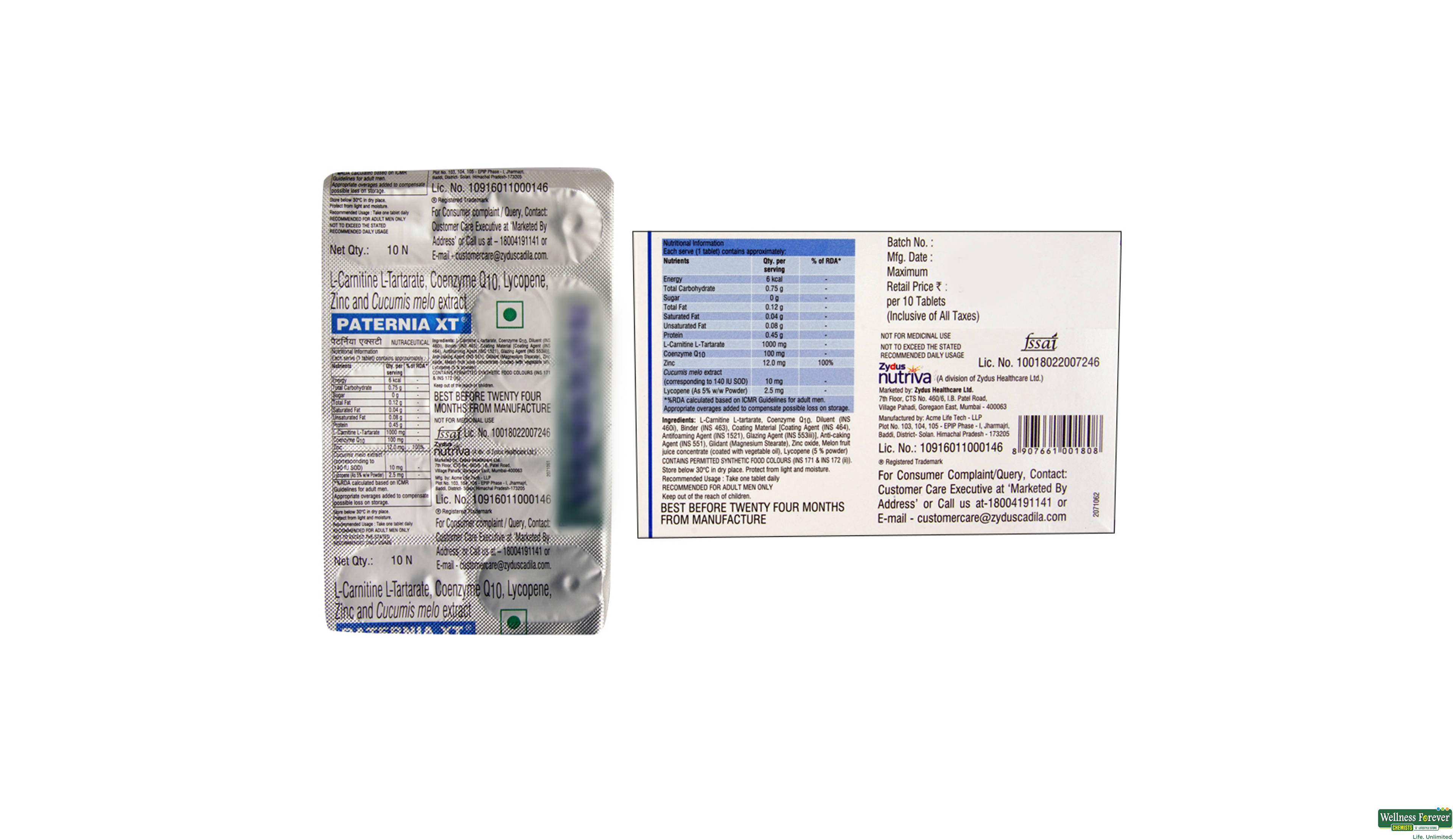 PATERNIA-XT 10TAB- 2, 10TAB, 