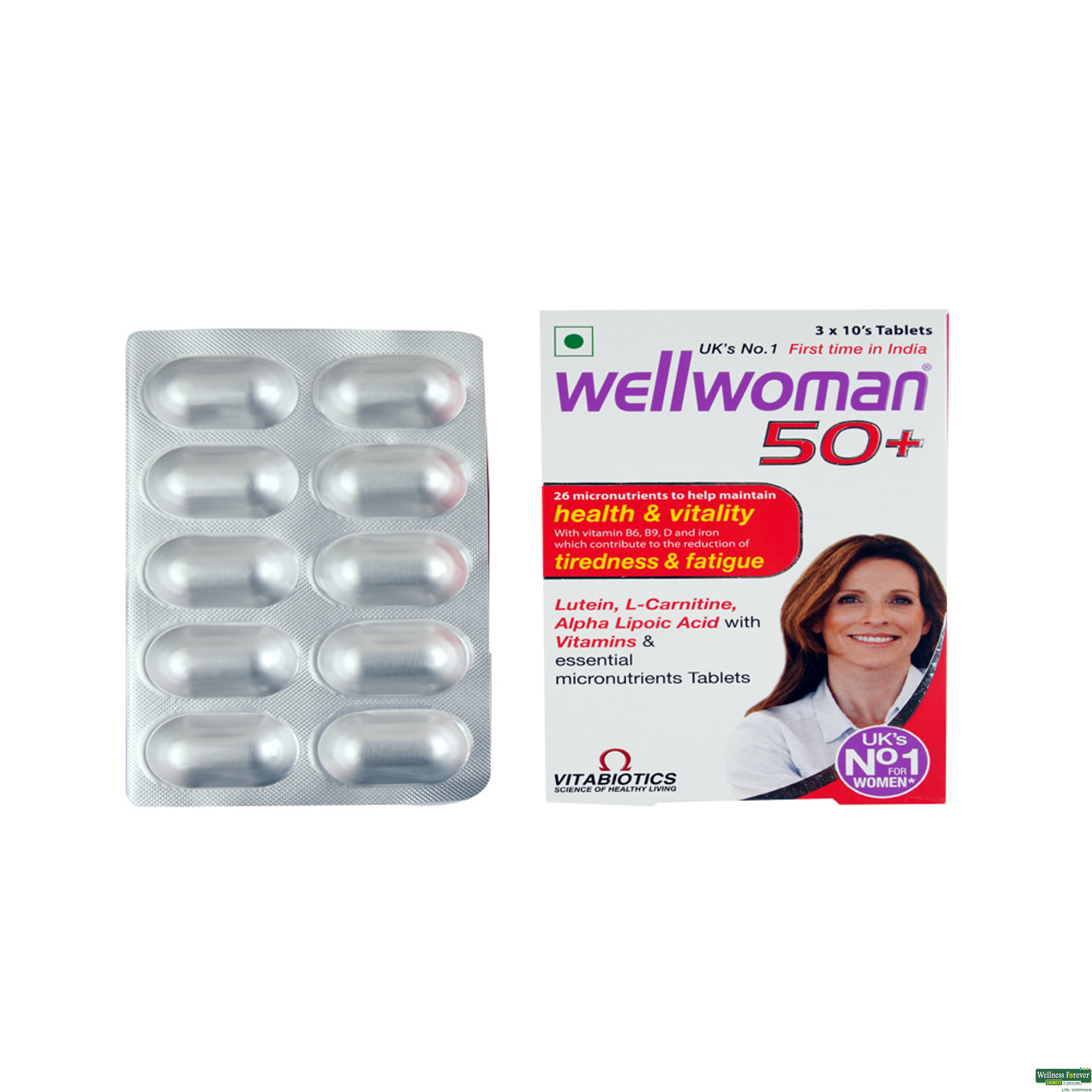 Wellwoman 50+ Health Supplement, 10 tablets-image