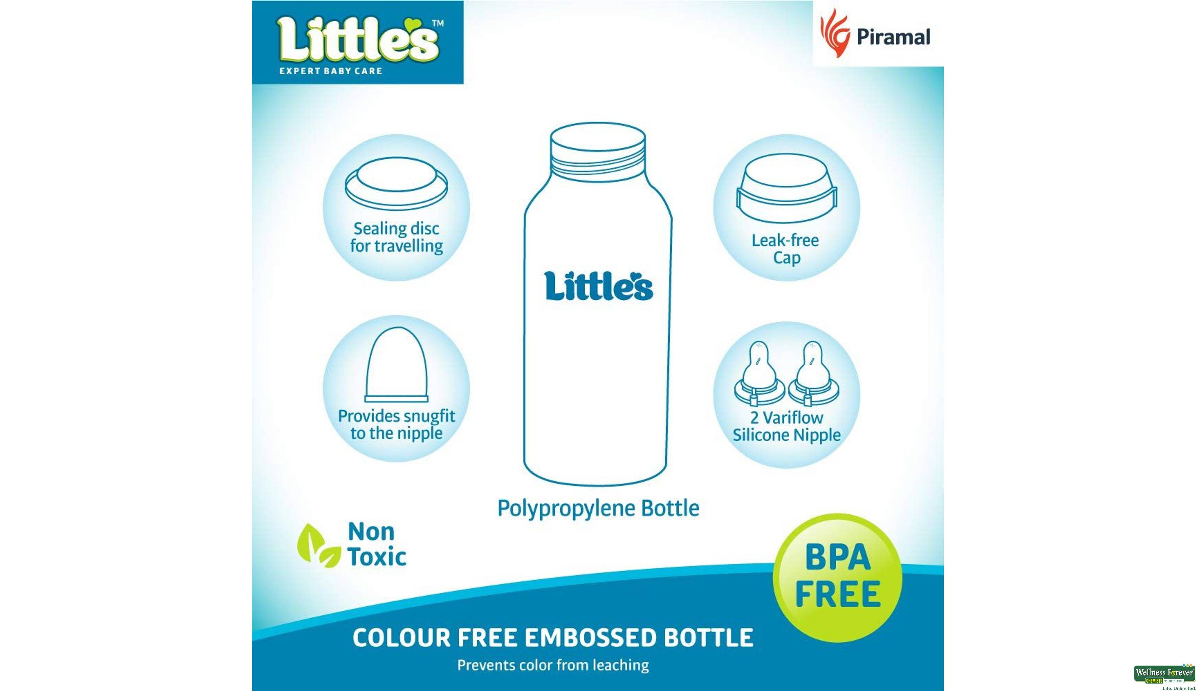 LITTLES FEED/BOTT CLASSIC MAXI 240ML- 3, 240ML, 