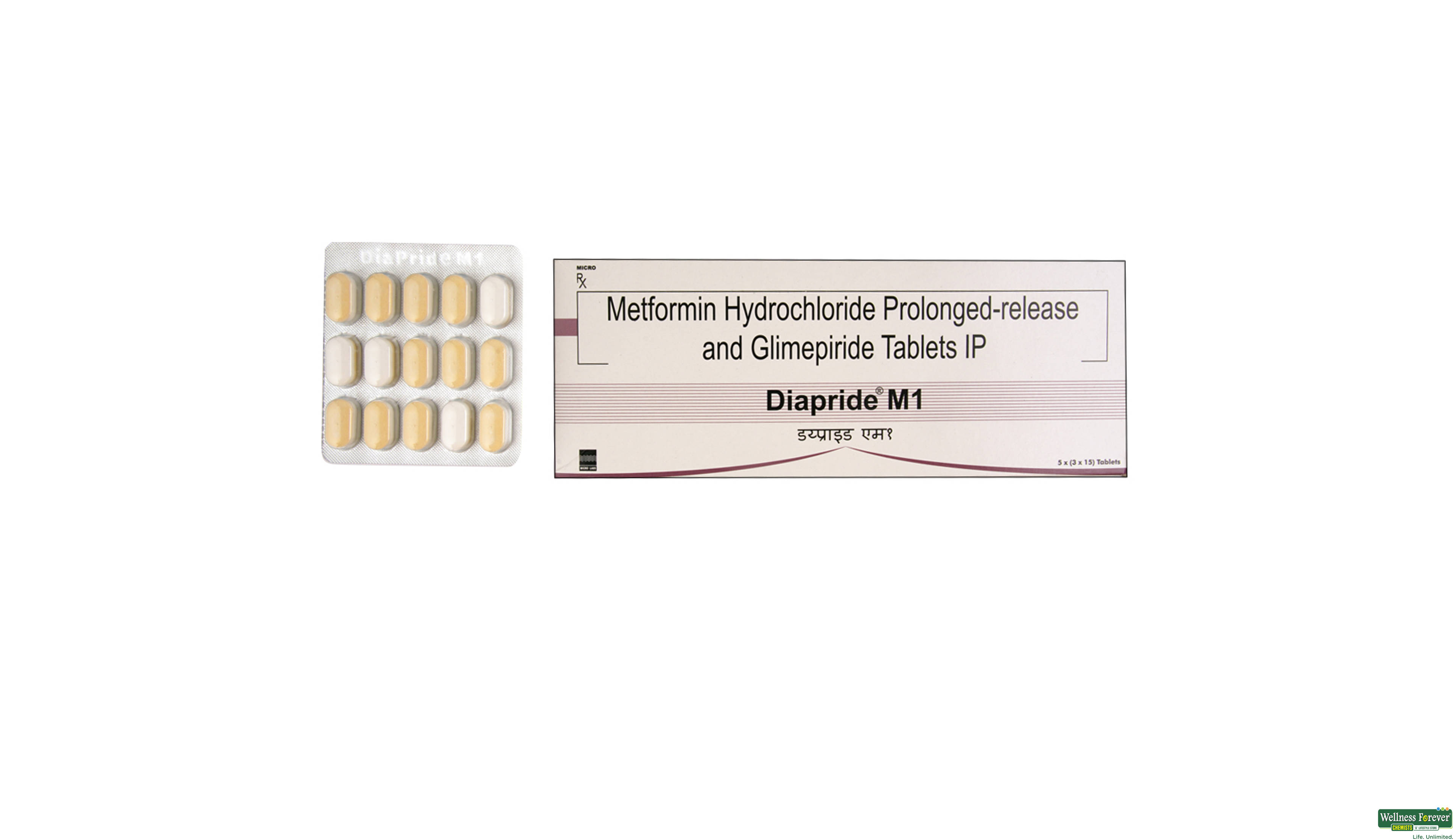 DIAPRIDE-M1 15TAB- 1, 15TAB, 
