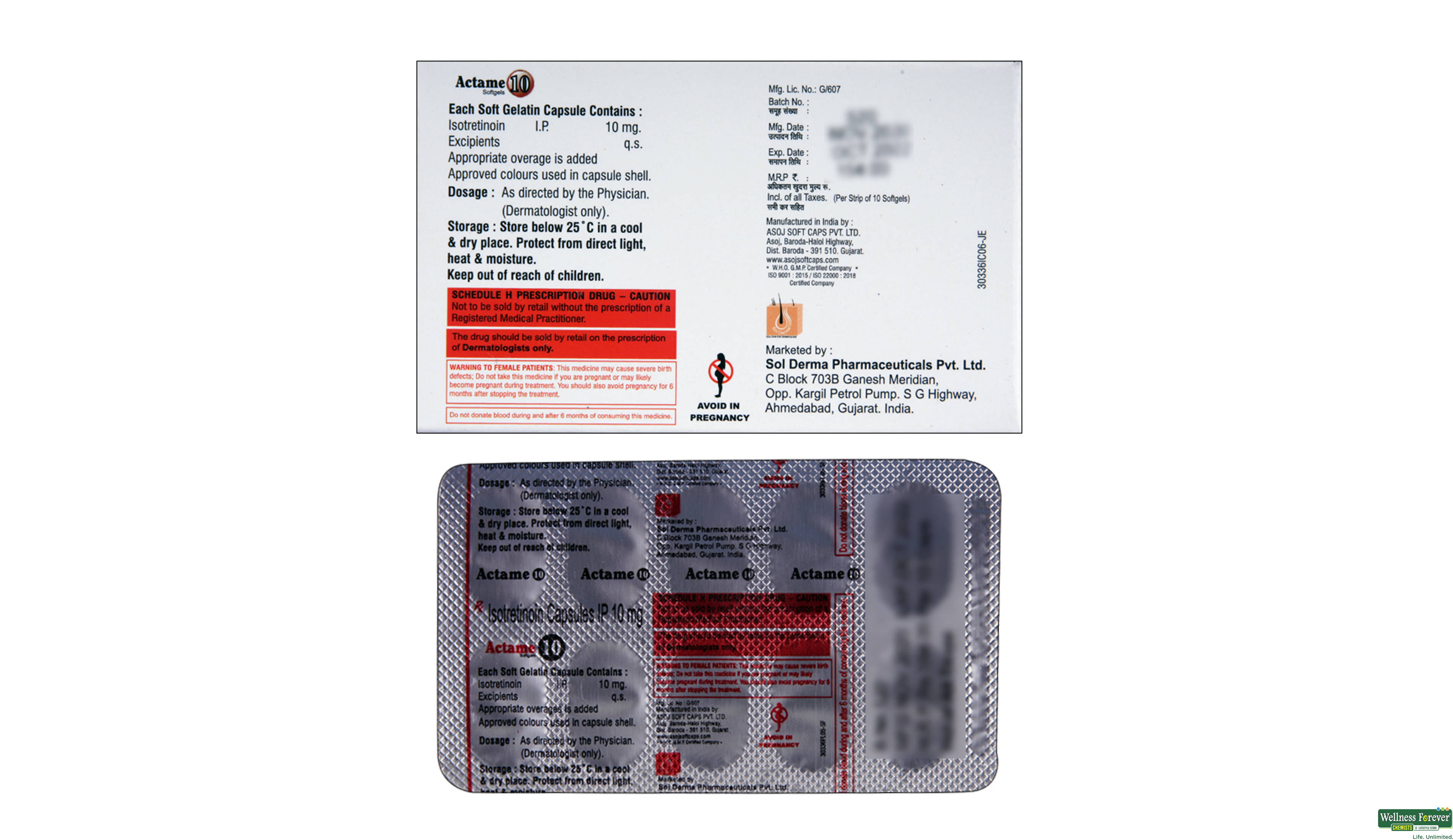 ACTAME 10MG 10CAP- 2, 10CAP, null