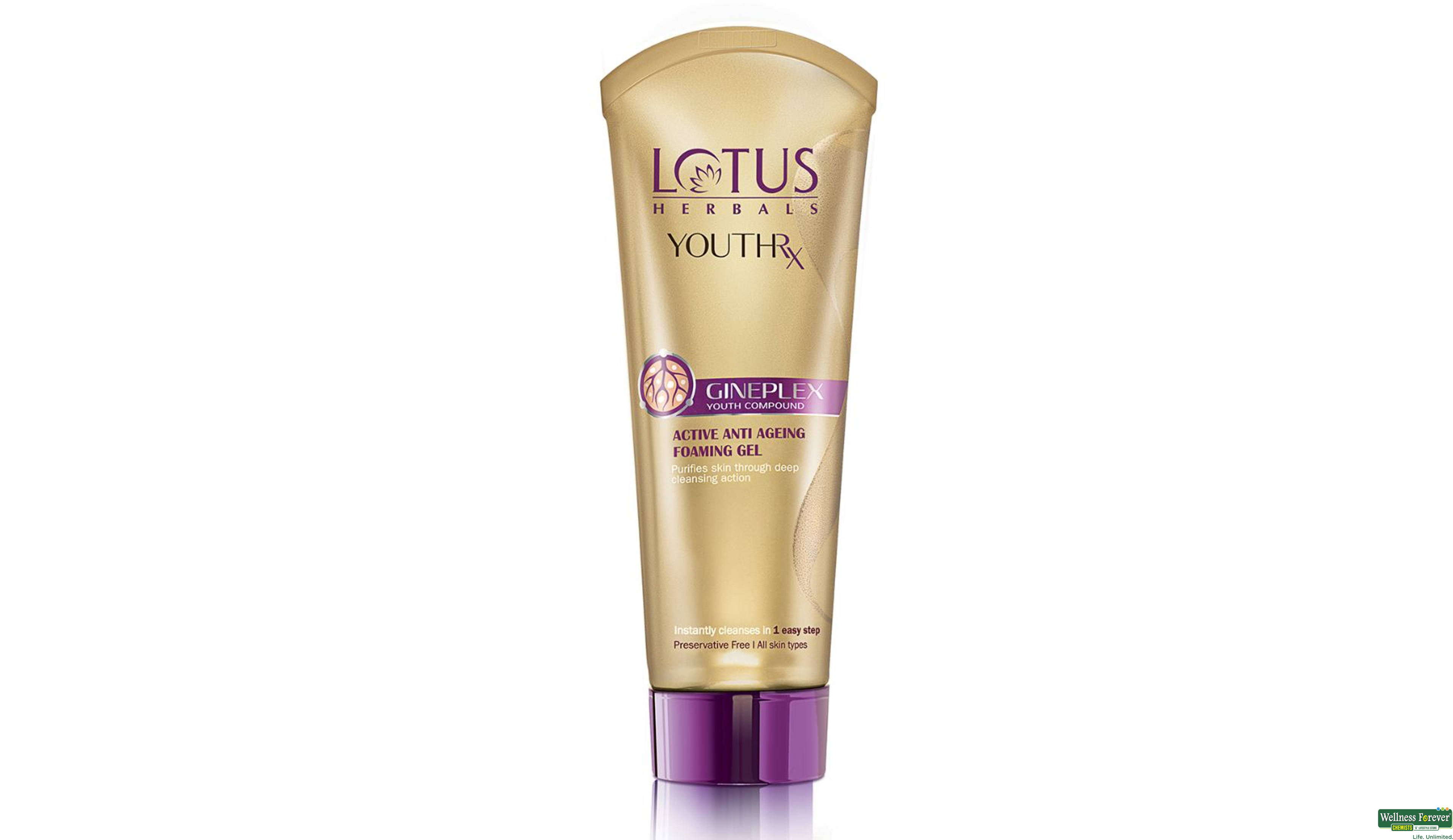 LOTUS F/GEL YOUT ACTIVE ANTI/AGE 100GM- 1, 100GM, 