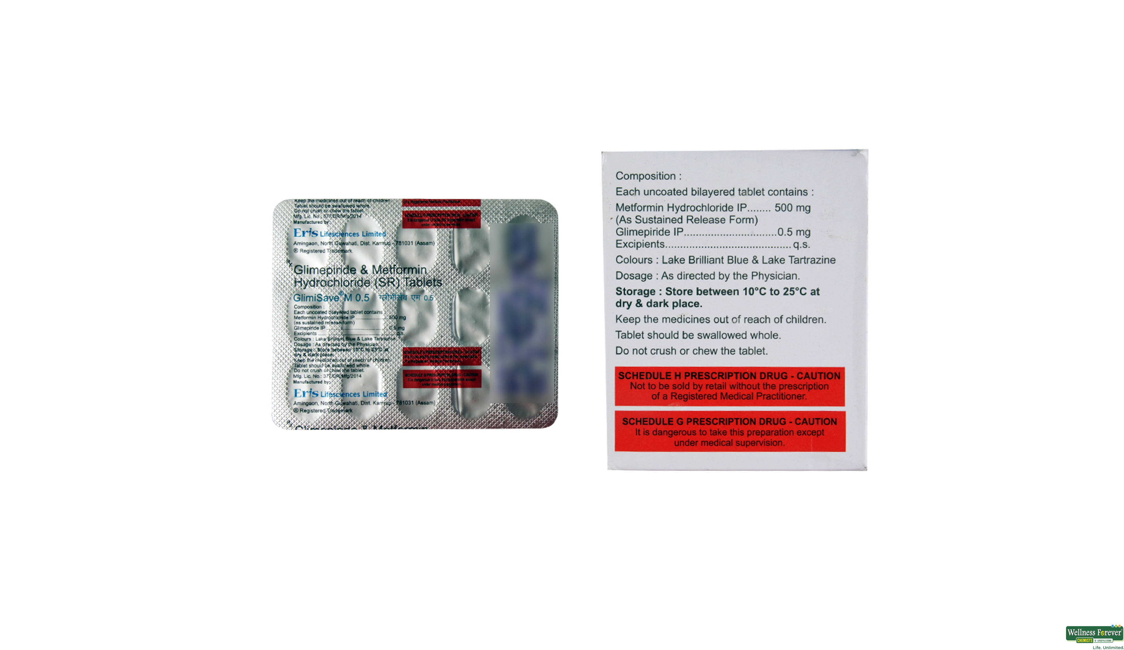 GLIMISAVE-M 0.5MG 15TAB- 2, 15TAB, 