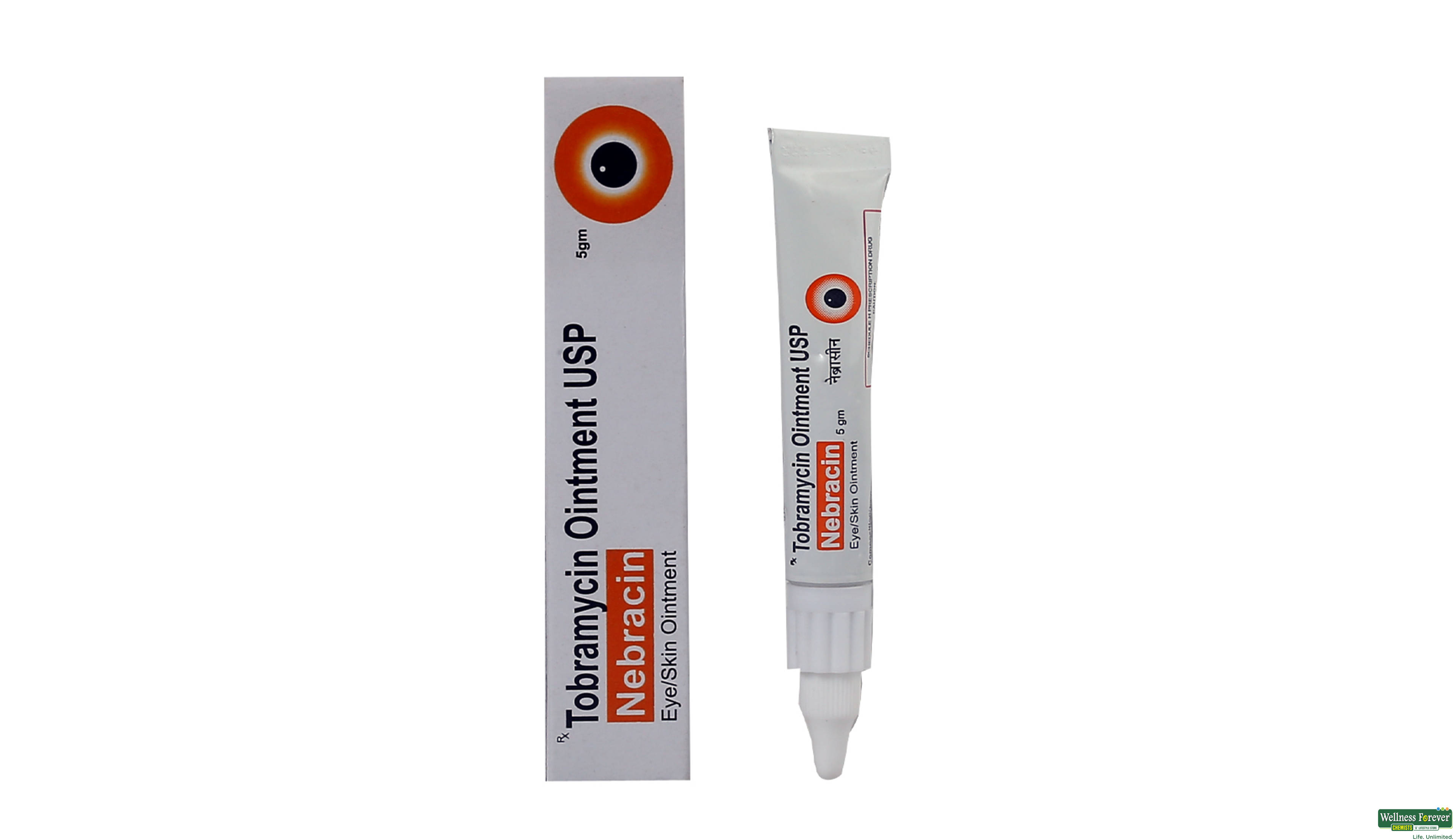 NEBRACIN E/OINT 5GM- 1, 5GM, 