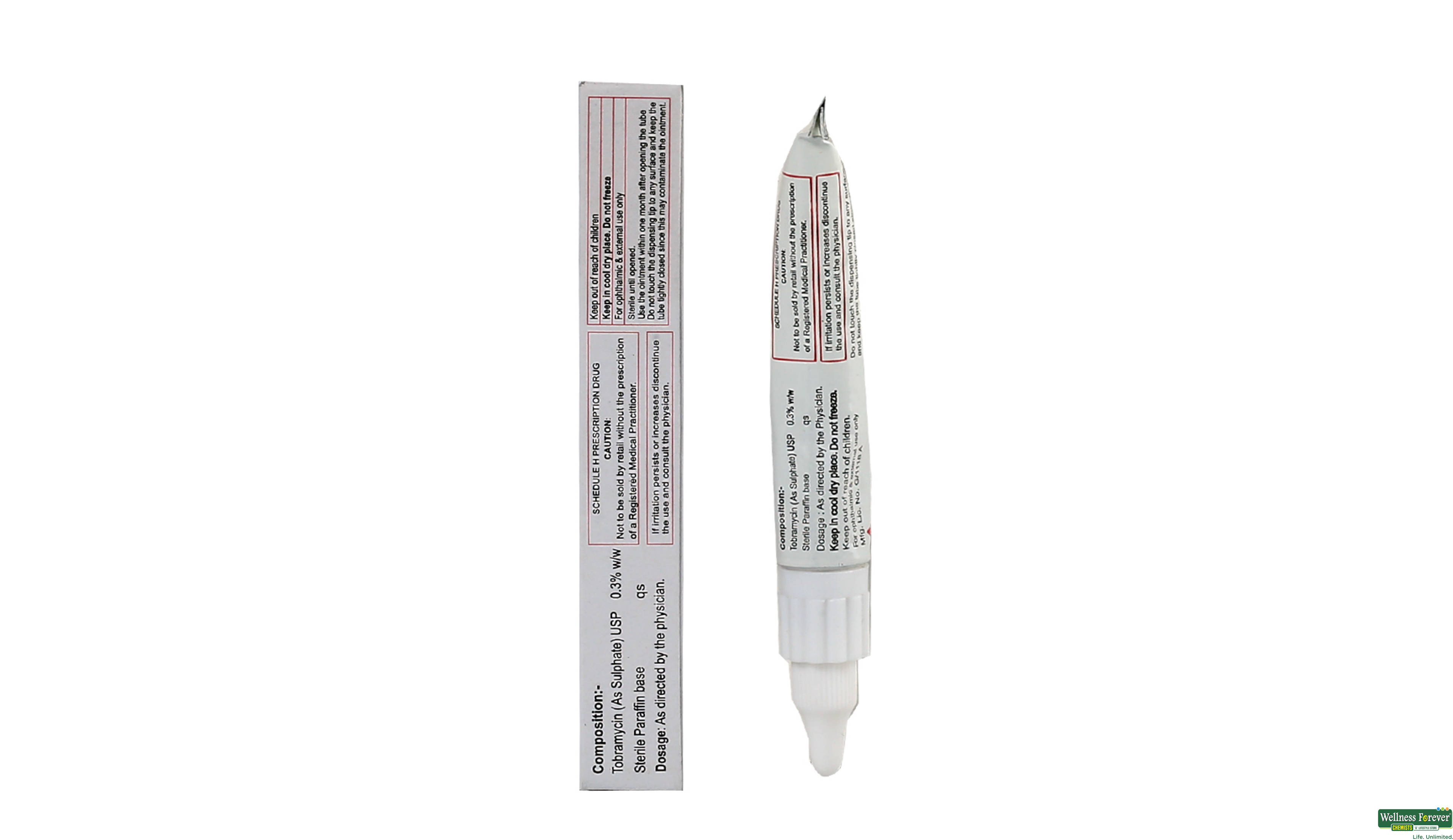 NEBRACIN E/OINT 5GM- 2, 5GM, 