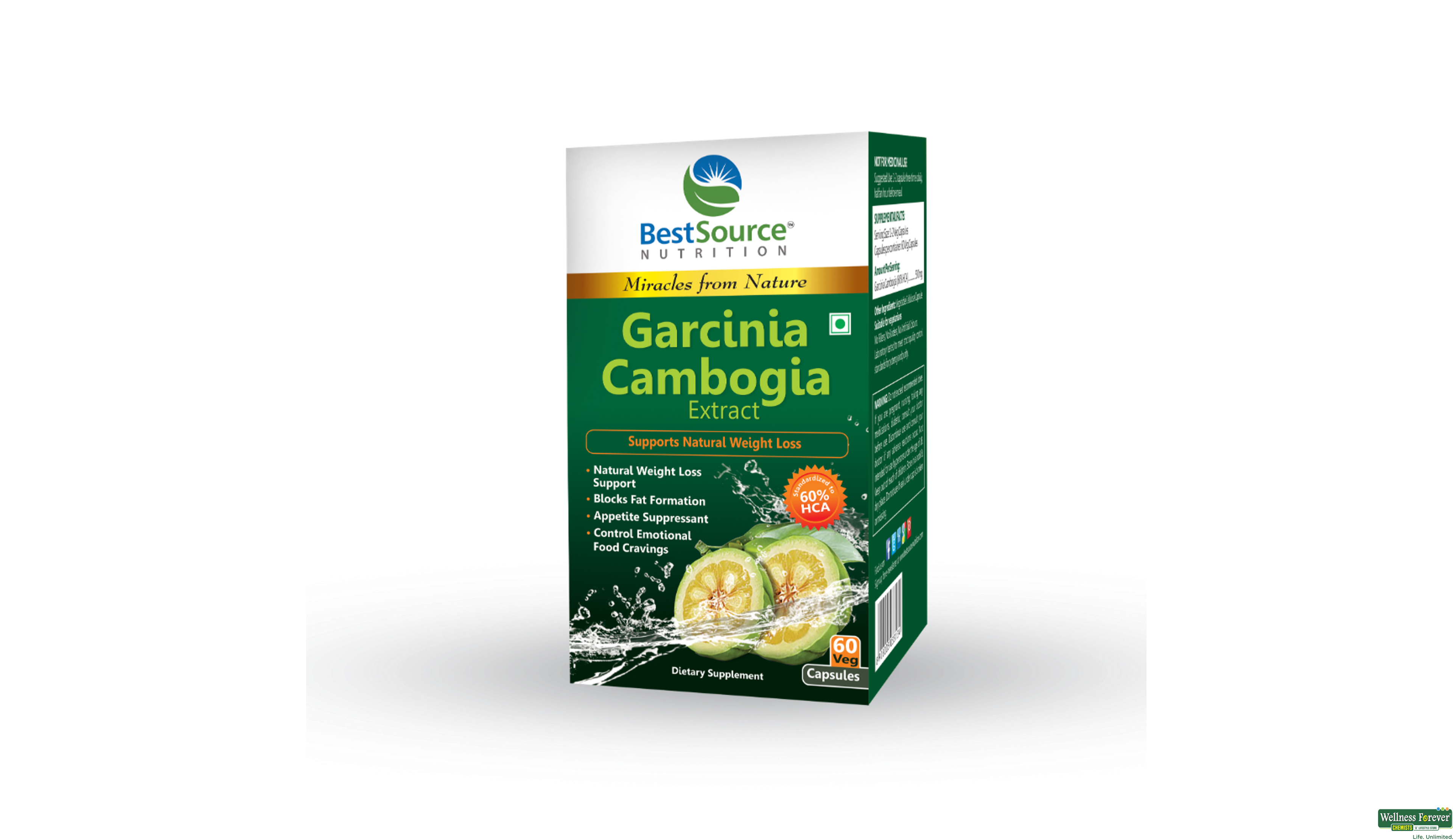 BESTSOURCE GARCINIA CAMBOGIA 60CAP- 2, 60CAP, 