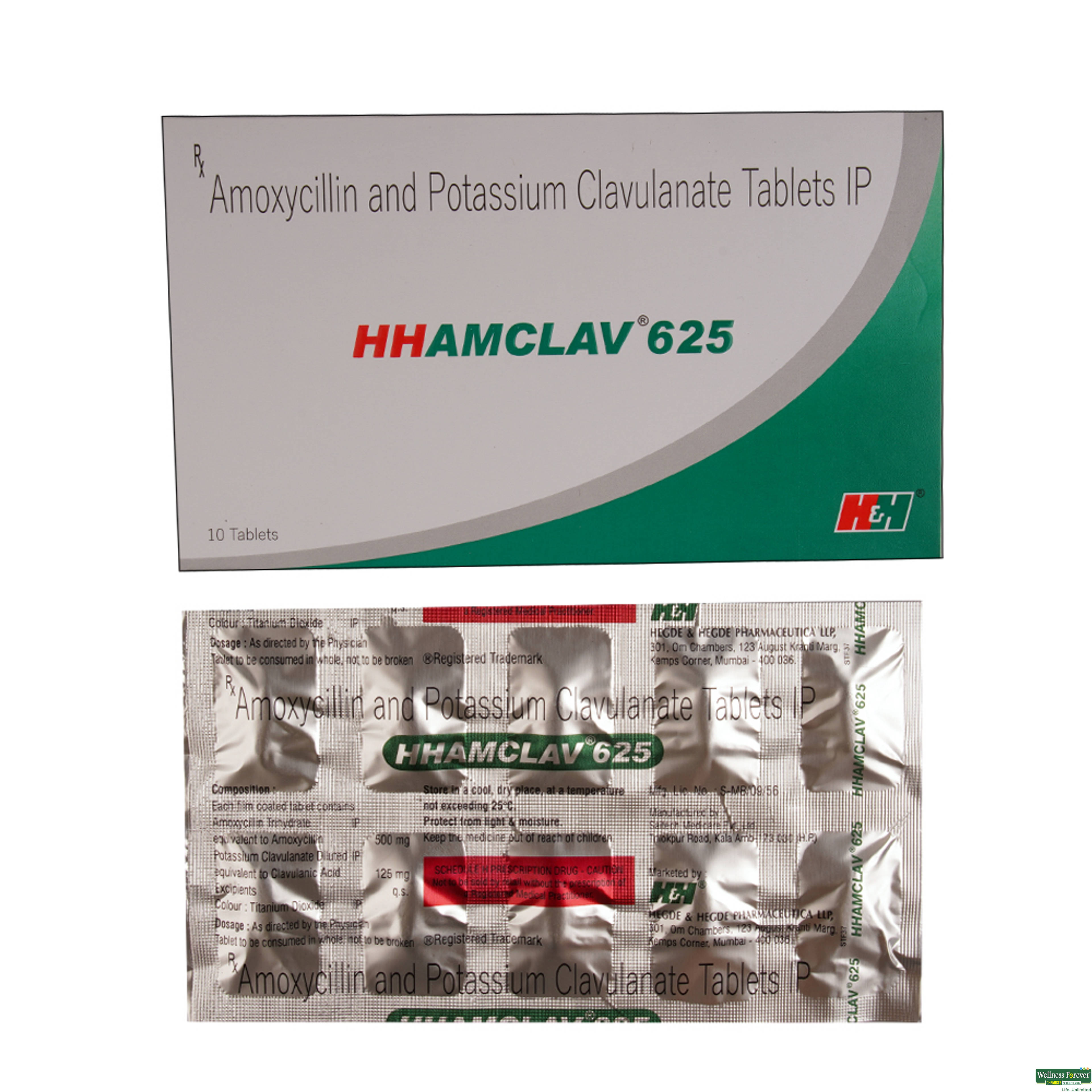 HHAMCLAV 625MG 10TAB-image