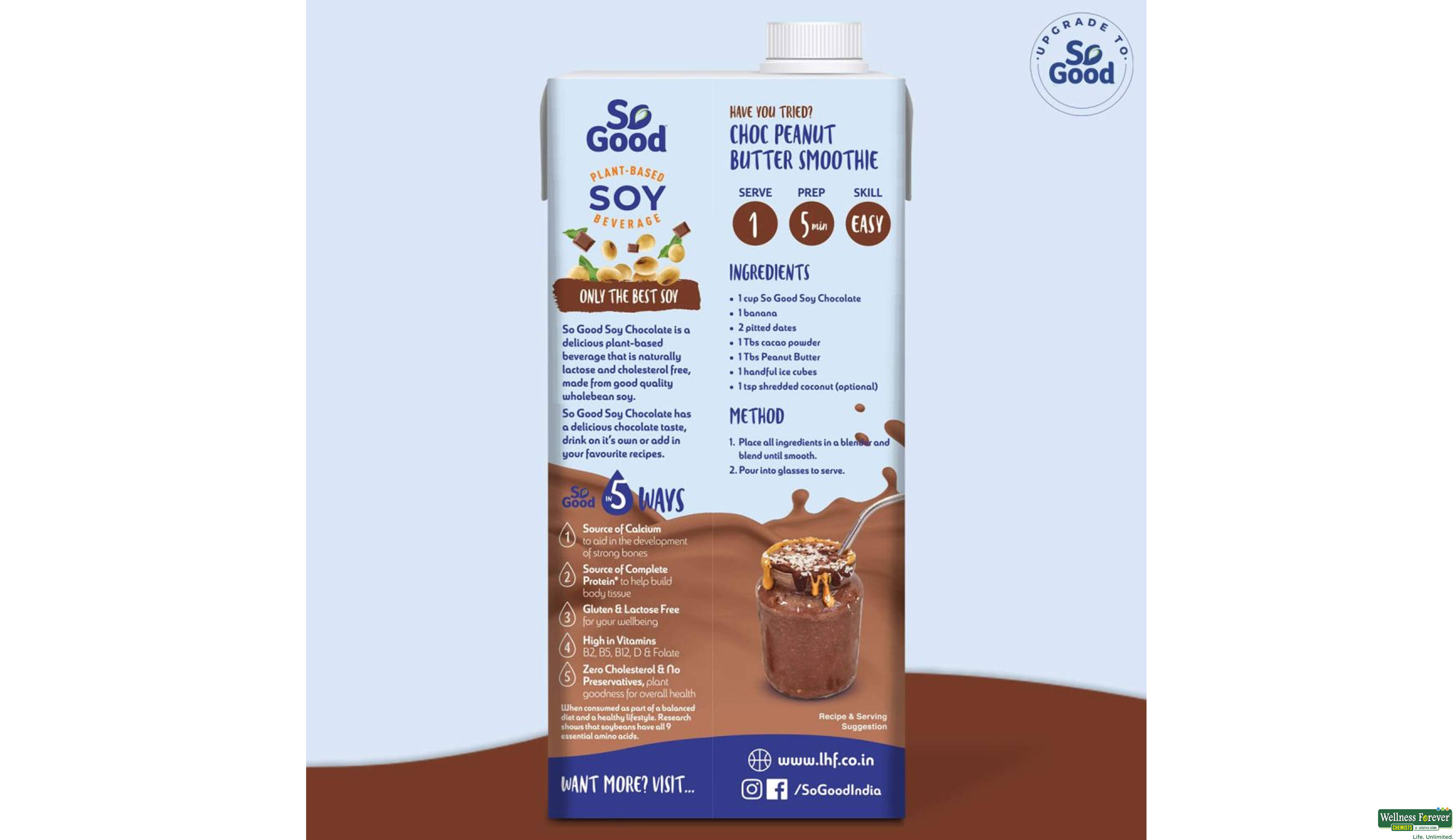 SO GOOD SOY CHOCOLATE 1LTR- 2, 1LTR, null