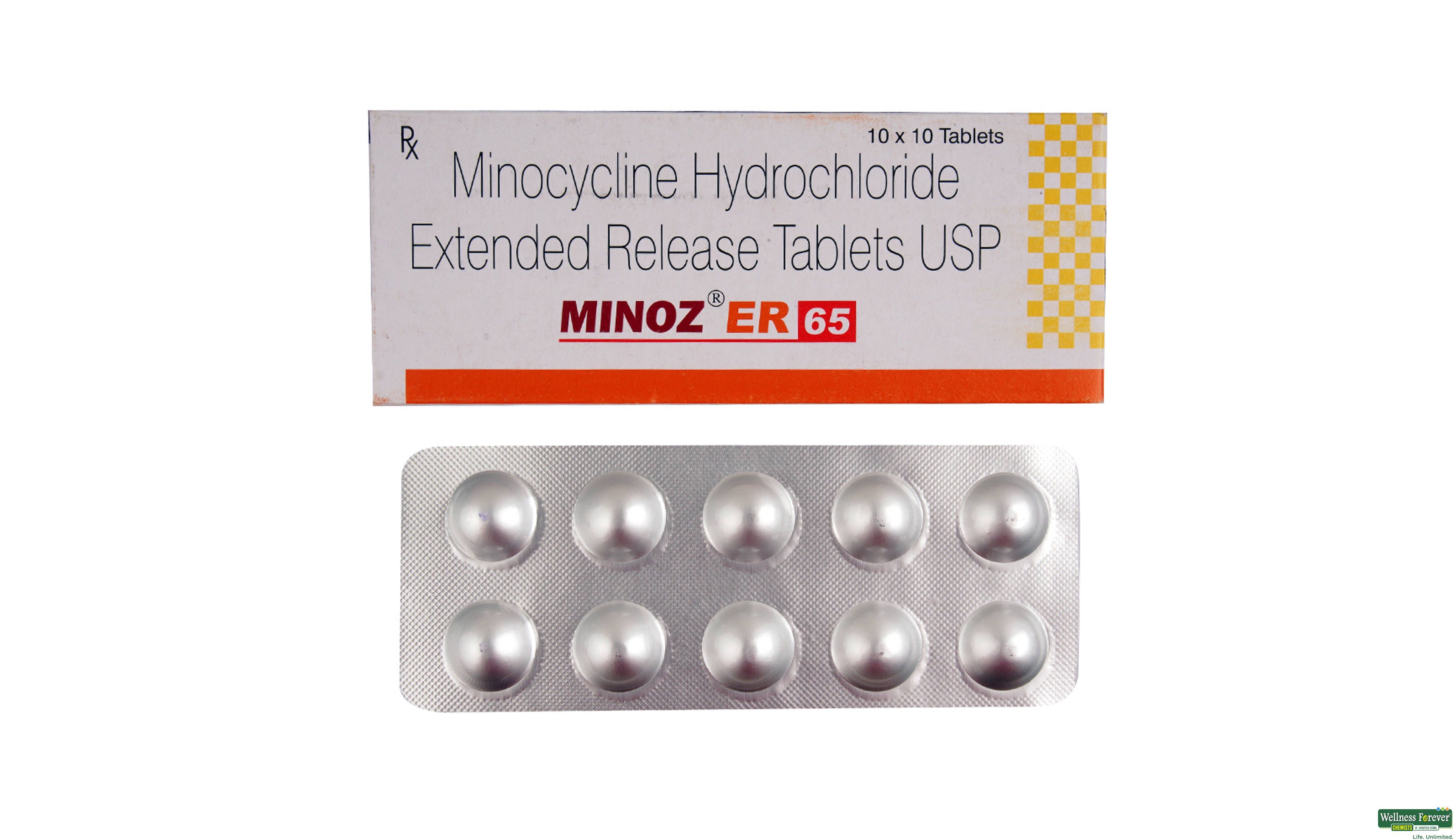 MINOZ-ER 65MG 10TAB- 1, 10TAB, 