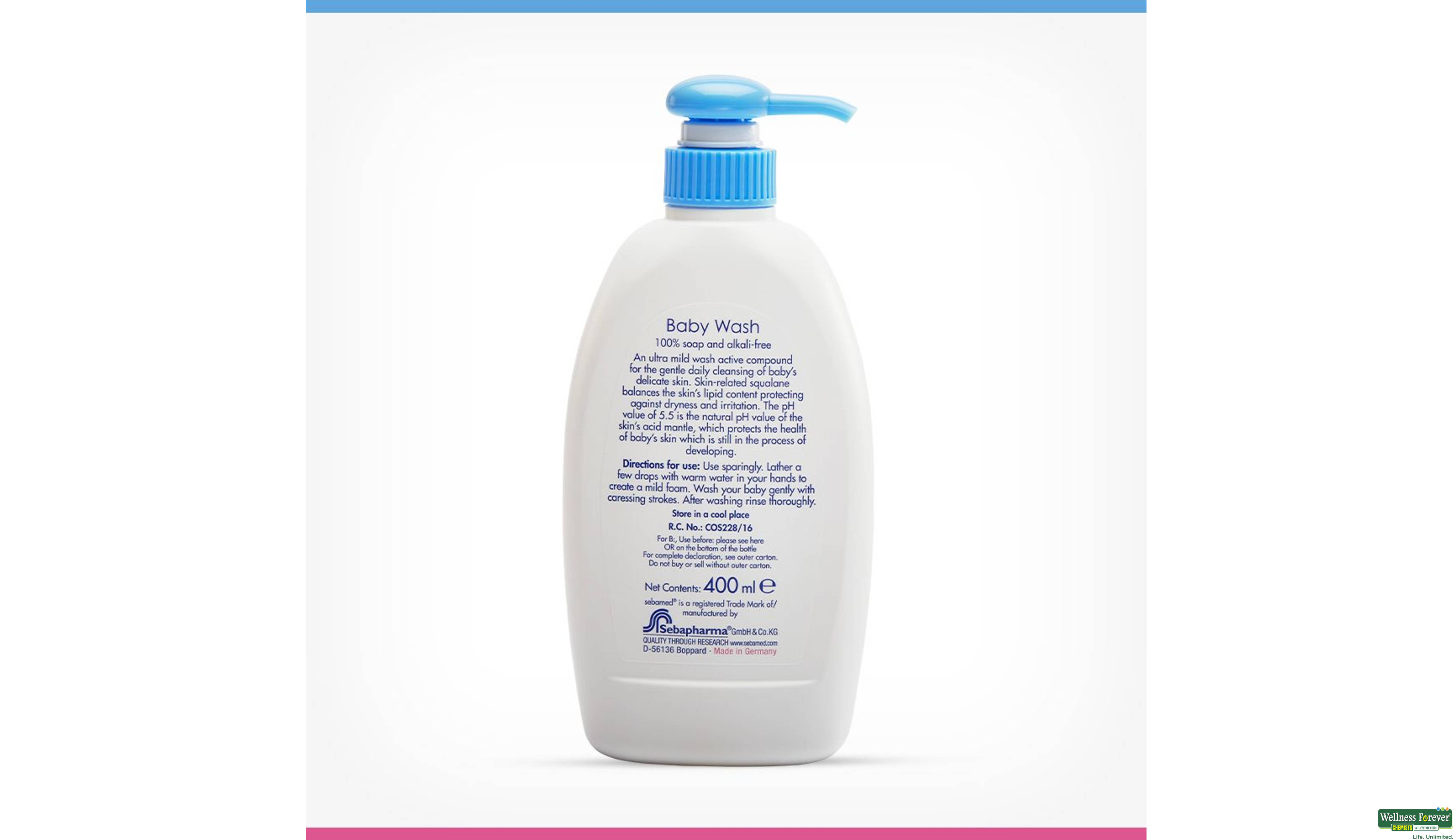 SEBAMED BABY WASH 400ML- 3, 400ML, null