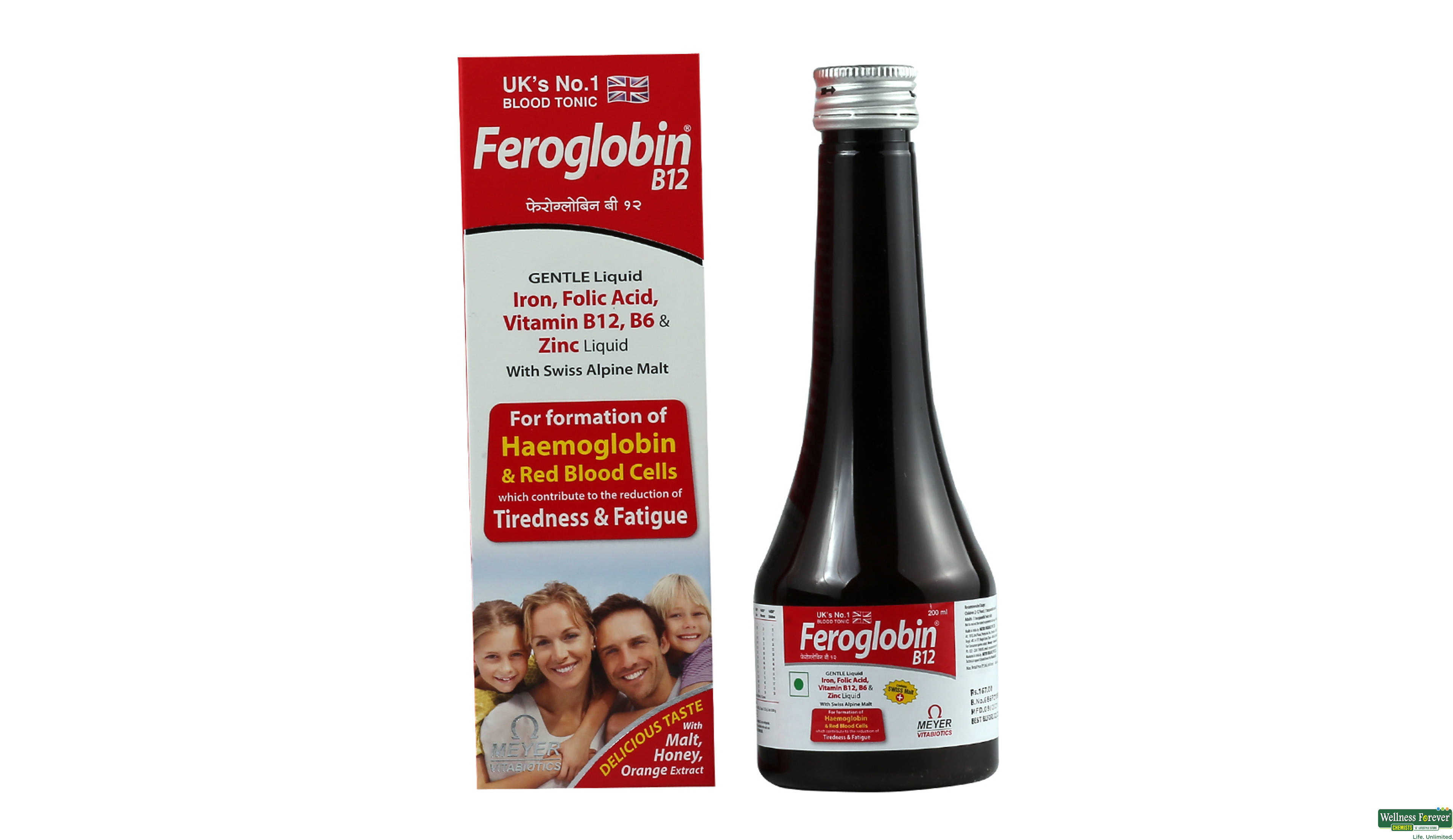 FEROGLOBIN-B12 SYP 200ML- 1, 200ML, 