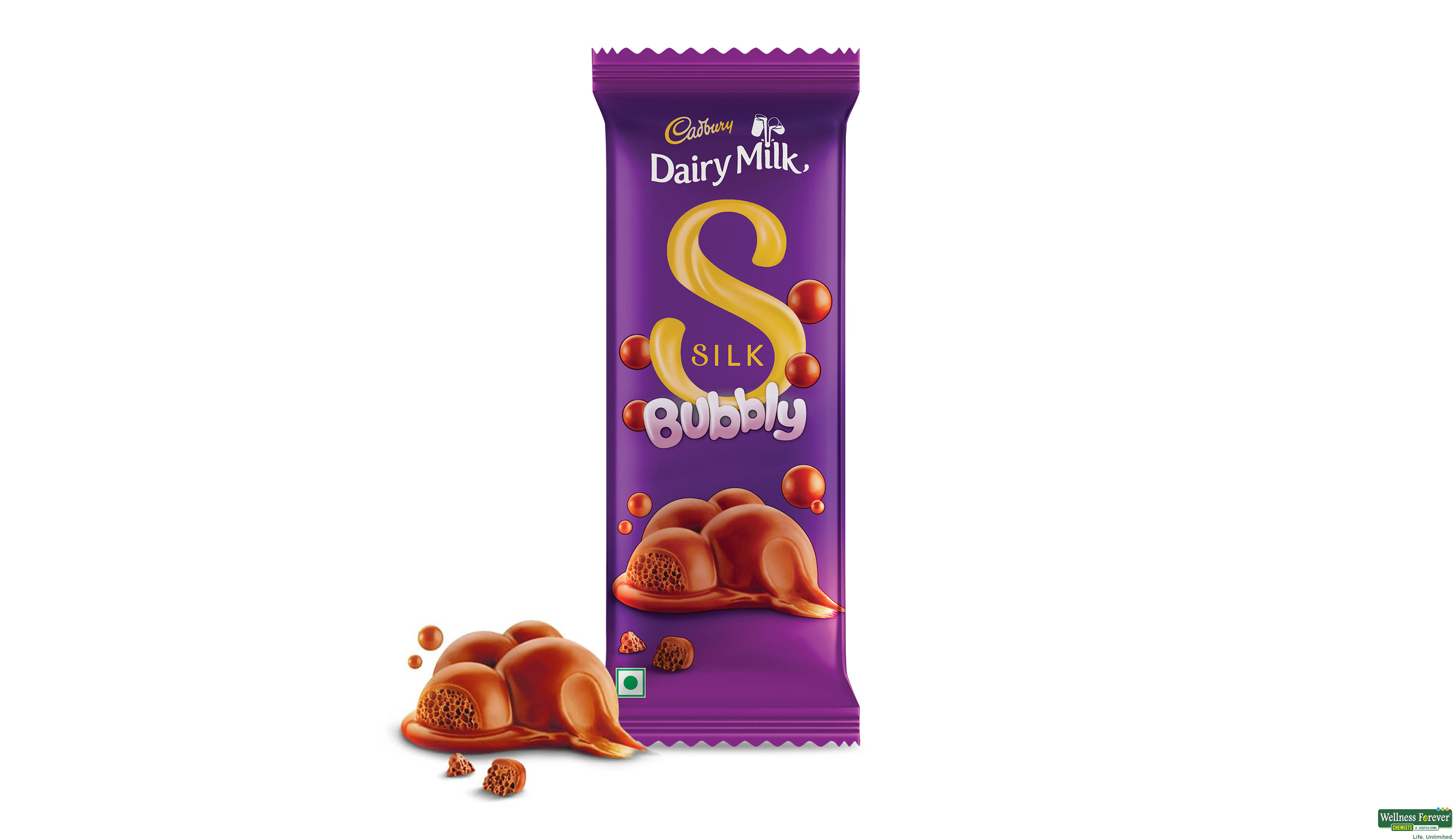 CADB CHOC SILK BUBBLY 50GM- 1, 50GM, 