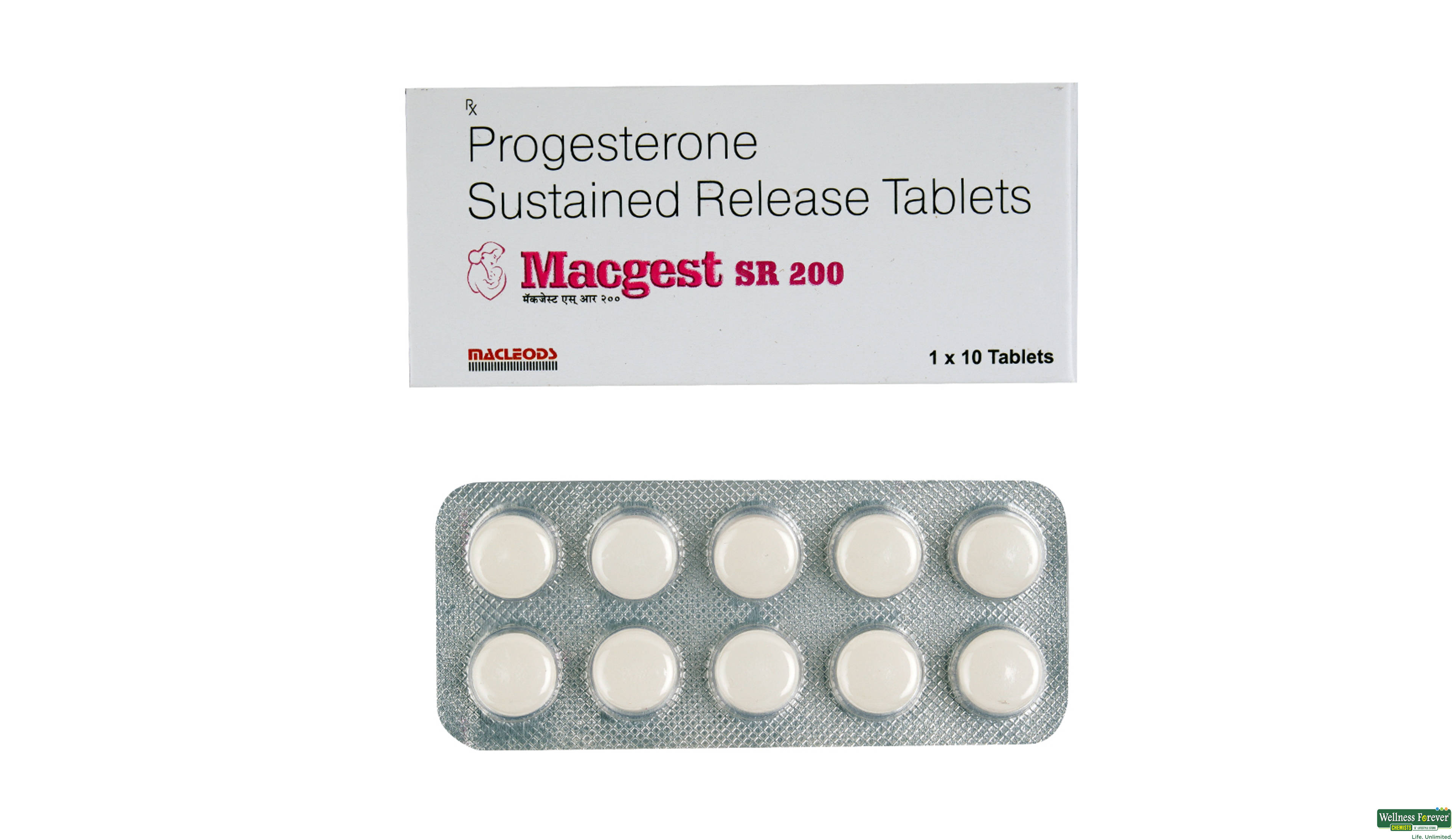 MACGEST-SR 200MG 10TAB- 1, 10TAB, 