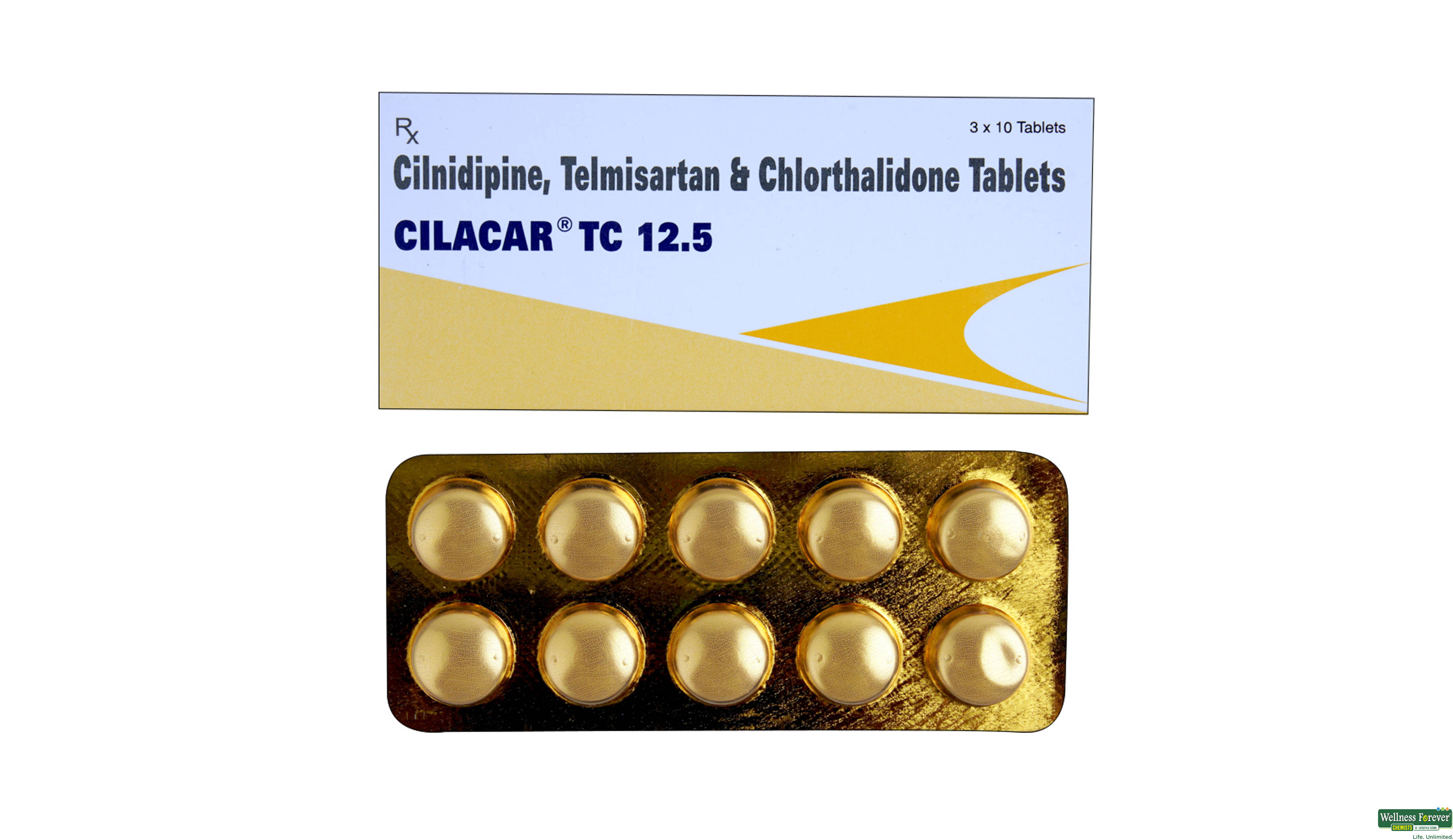CILACAR-TC 12.5MG 10TAB- 1, 10TAB, 