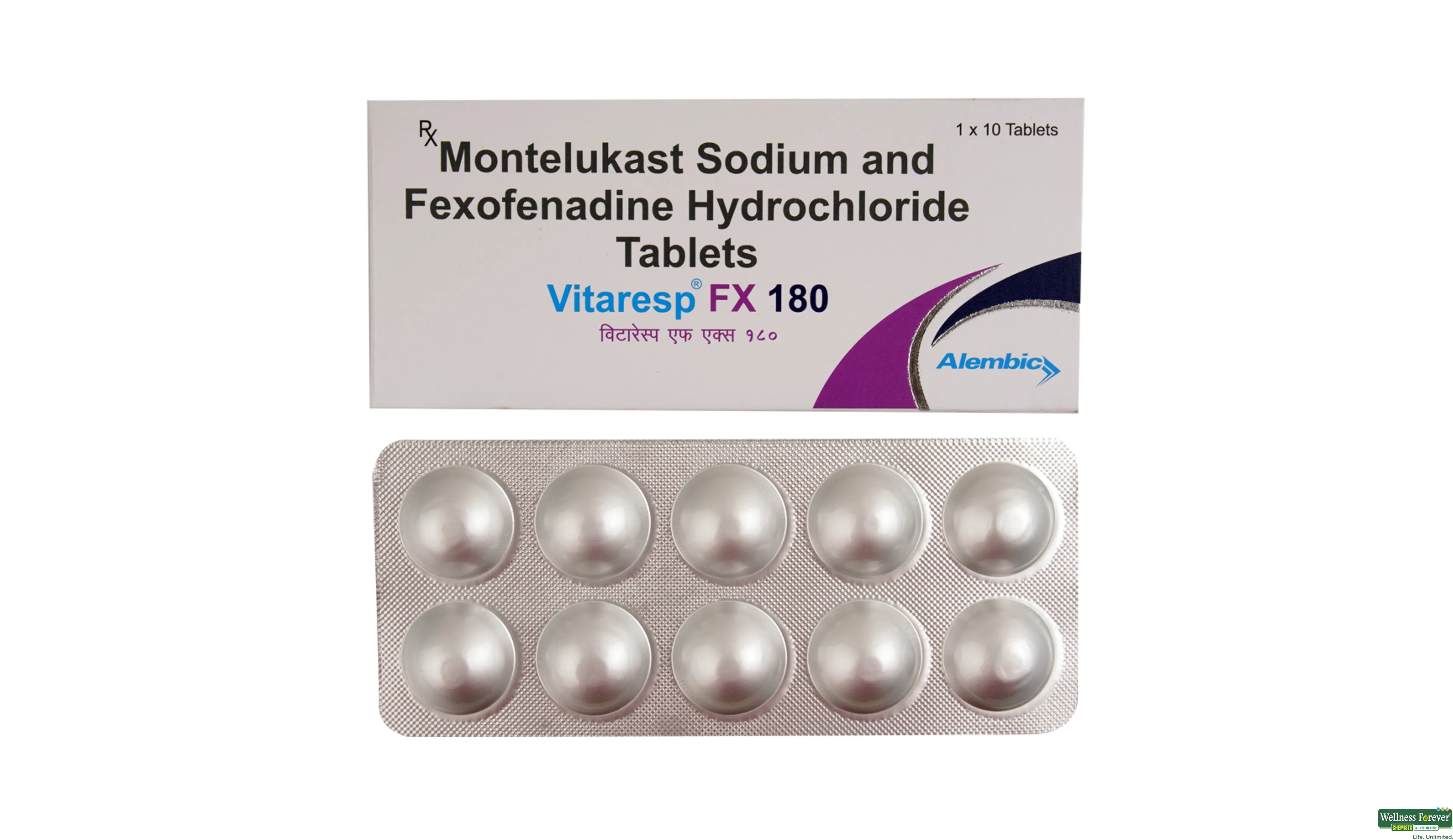 VITARESP-FX 180MG 10TAB- 1, 10TAB, 