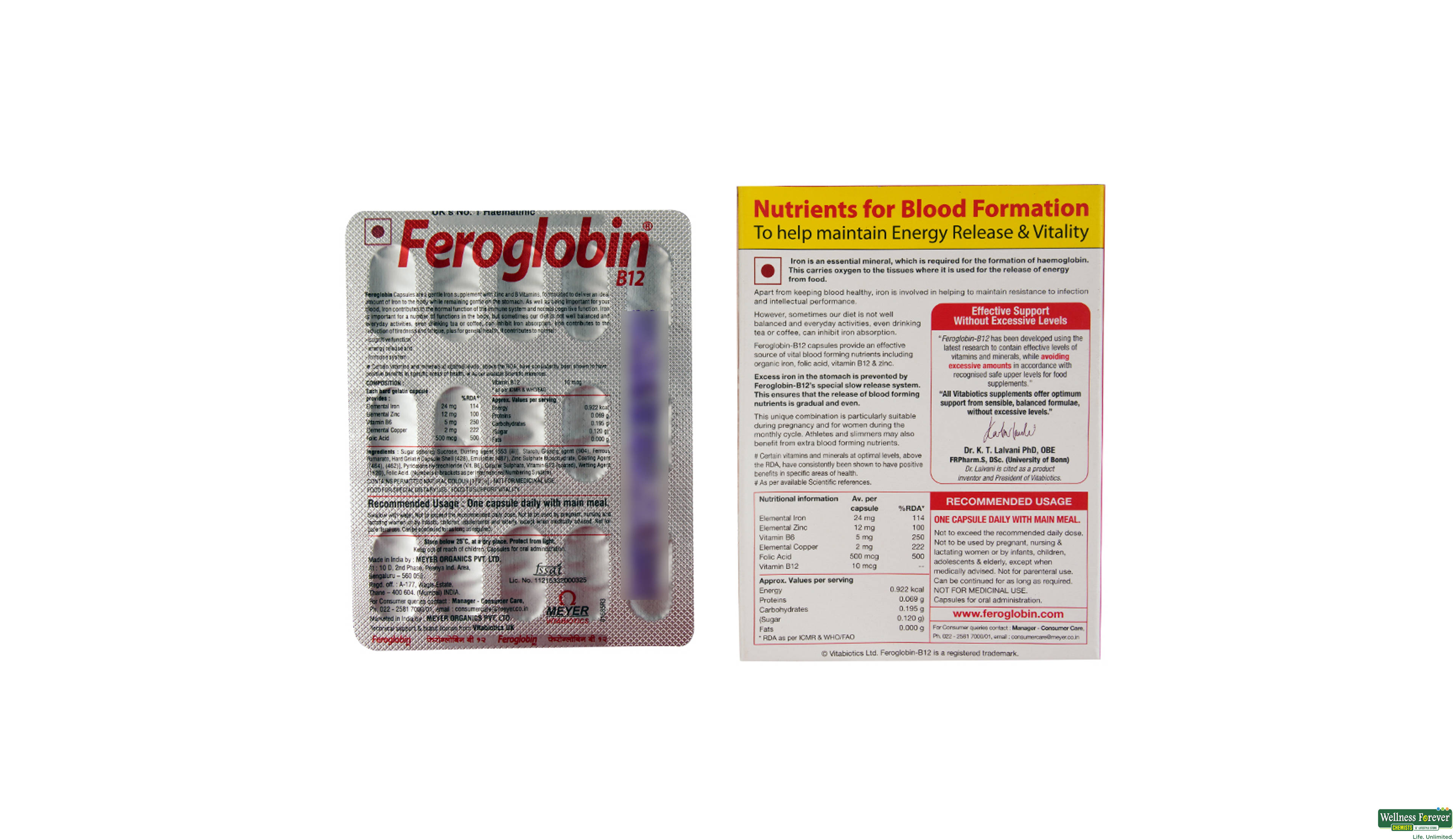 FEROGLOBIN-B12 15CAP- 2, 15CAP, 