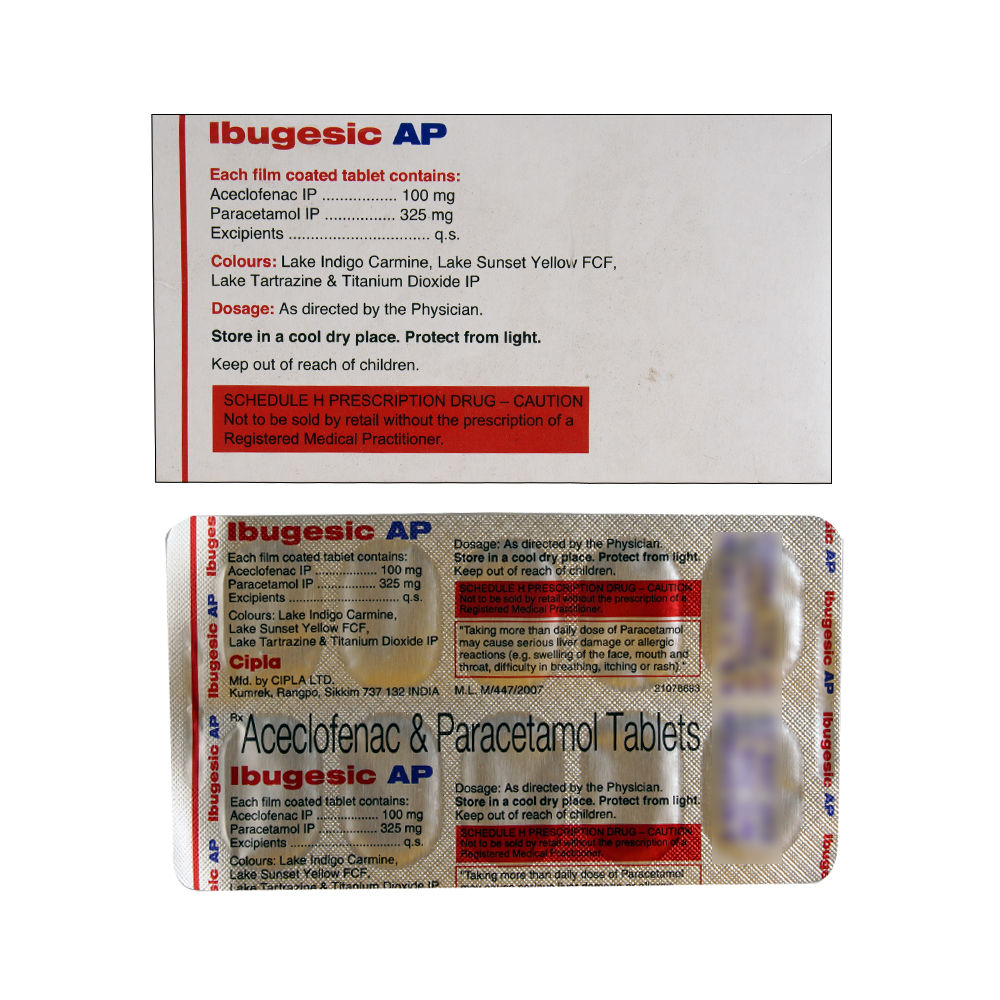 Acemiz-S Tablet at Rs 89.00, Aceclofenac Paracetamol Tablet