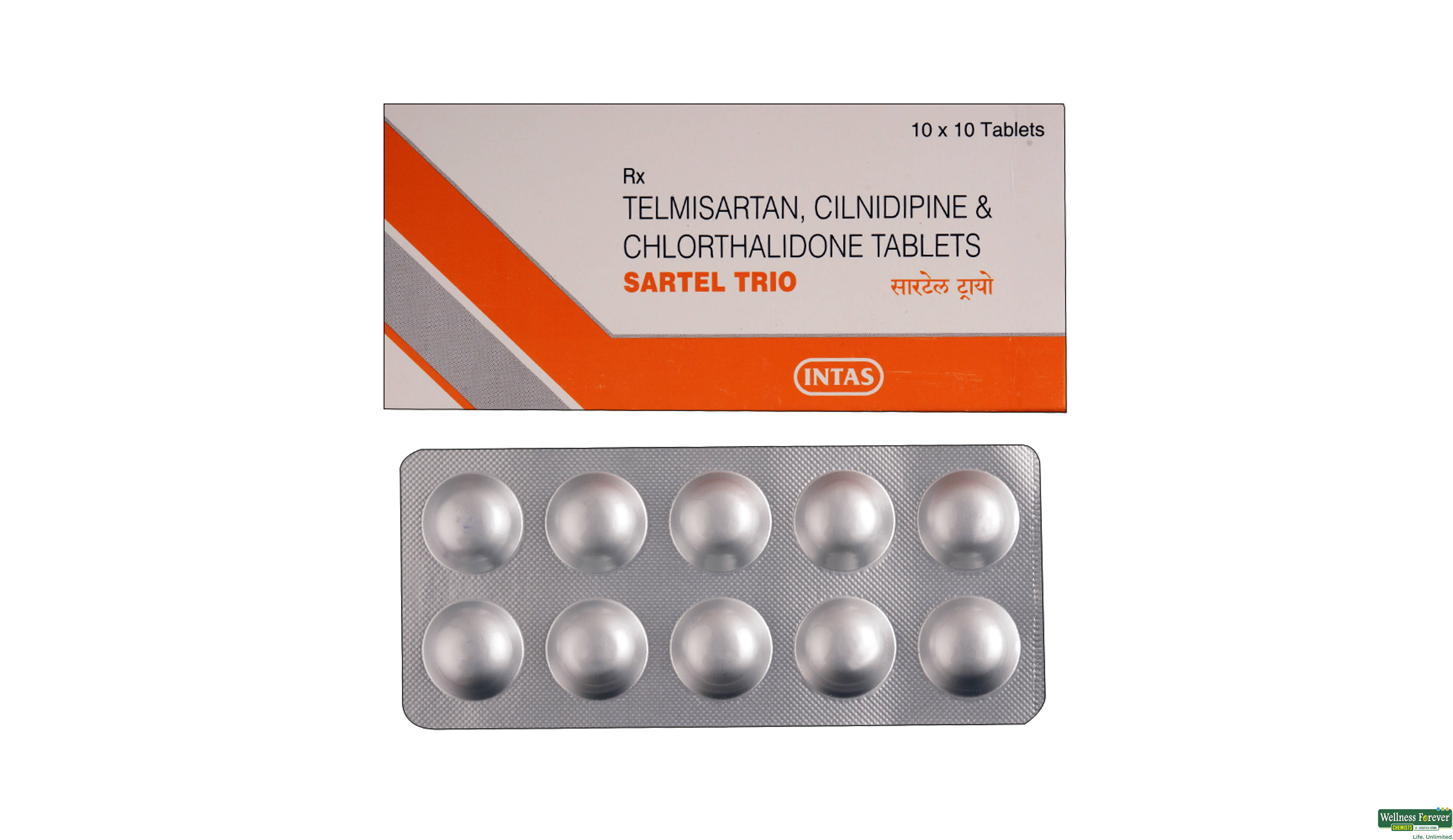 SARTEL-TRIO 40MG 10TAB- 1, 10TAB, 