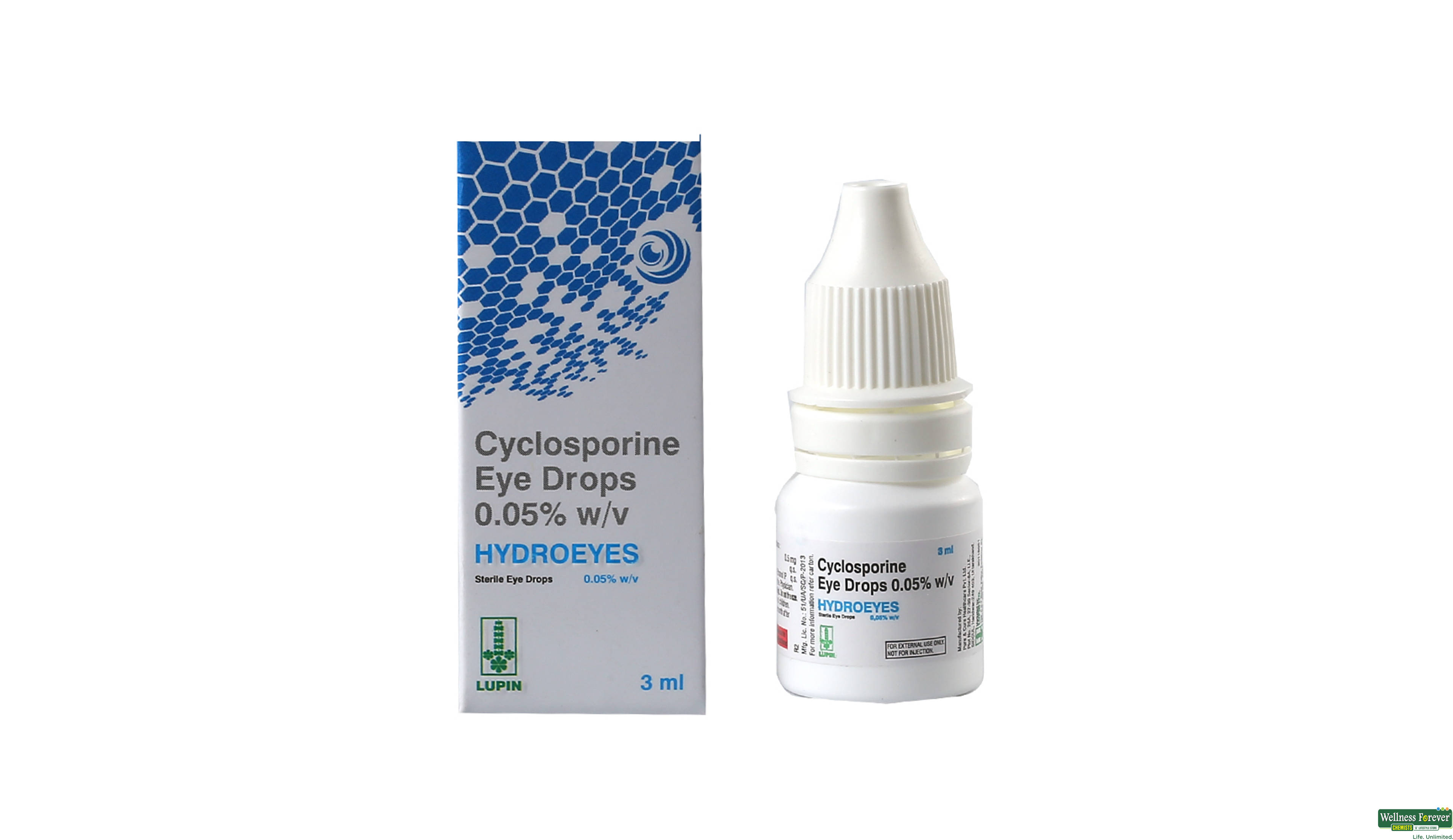 HYDROEYES 0.05% E/DROPS 3ML- 1, 3ML, 