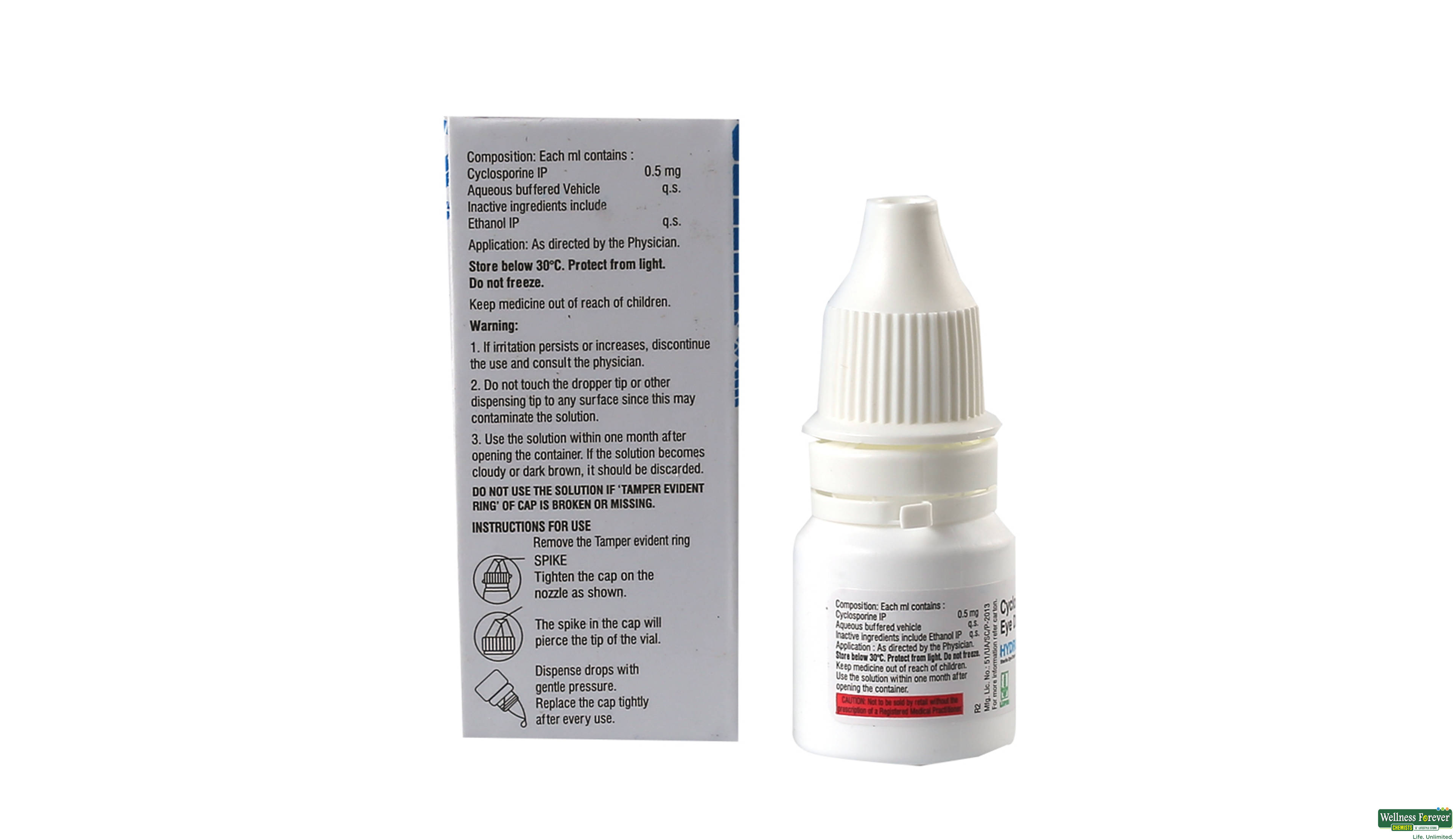 HYDROEYES 0.05% E/DROPS 3ML- 2, 3ML, 