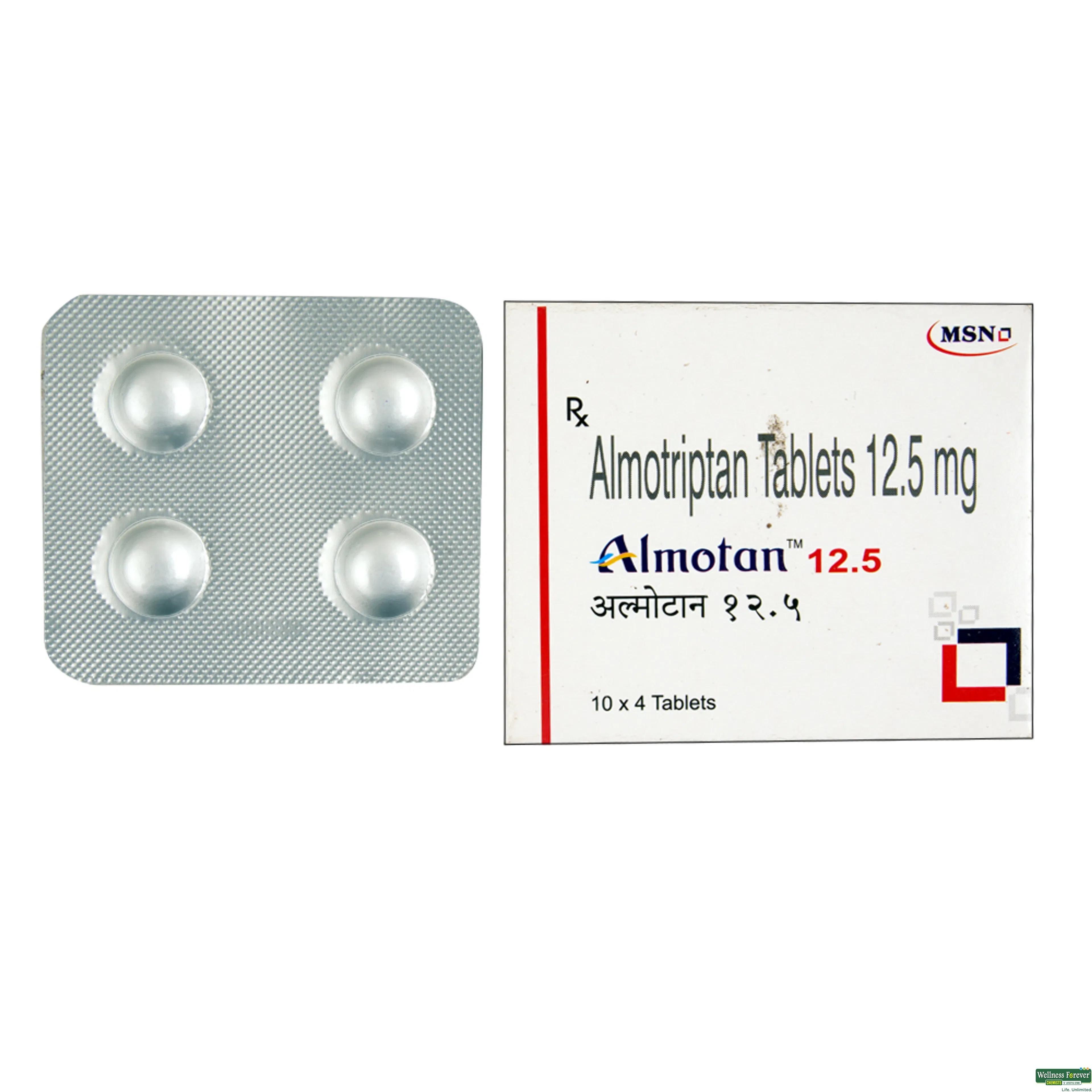 ALMOTAN 12.5MG 4TAB-image