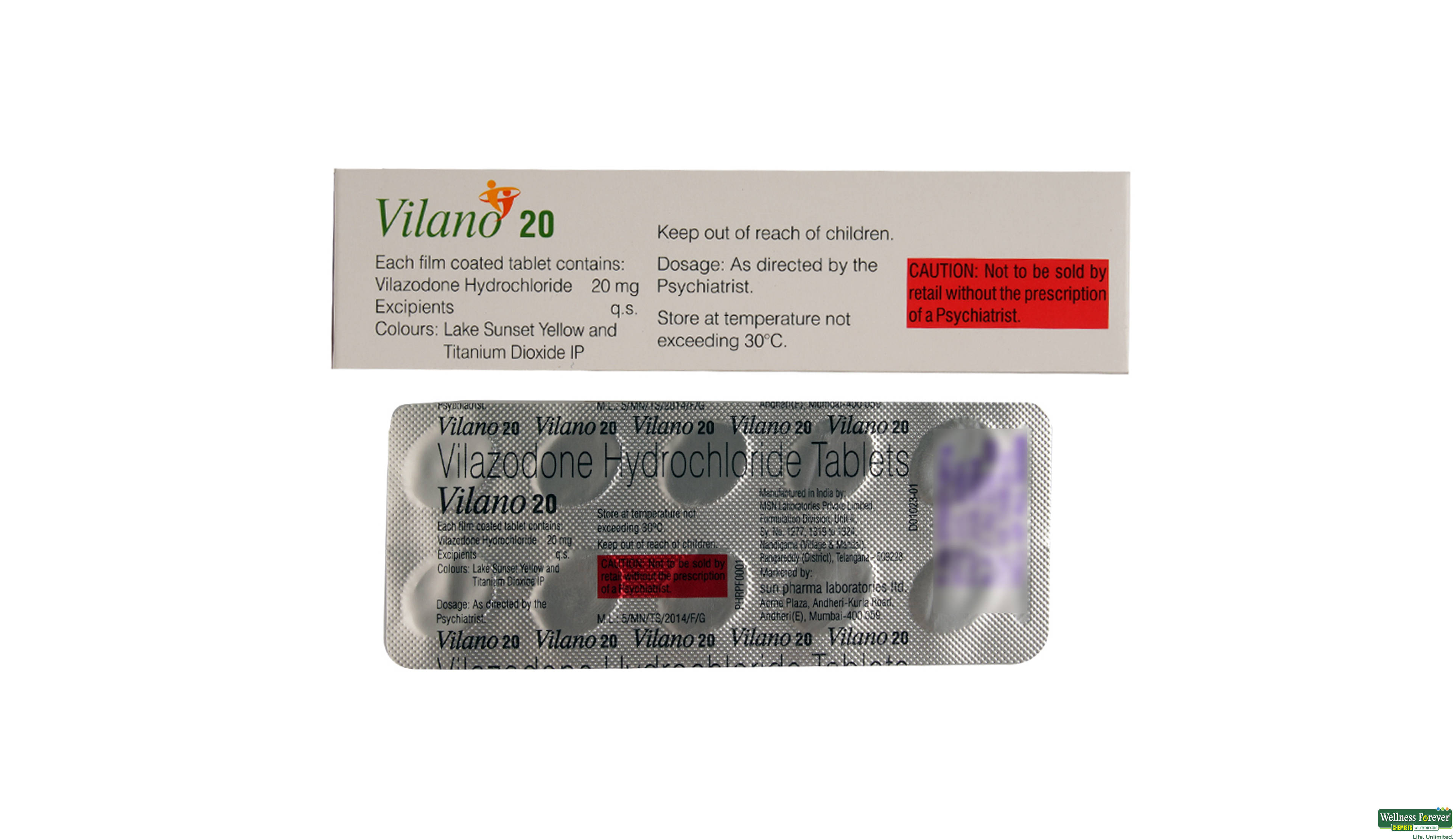 VILANO 20MG 10TAB- 2, 10TAB, 