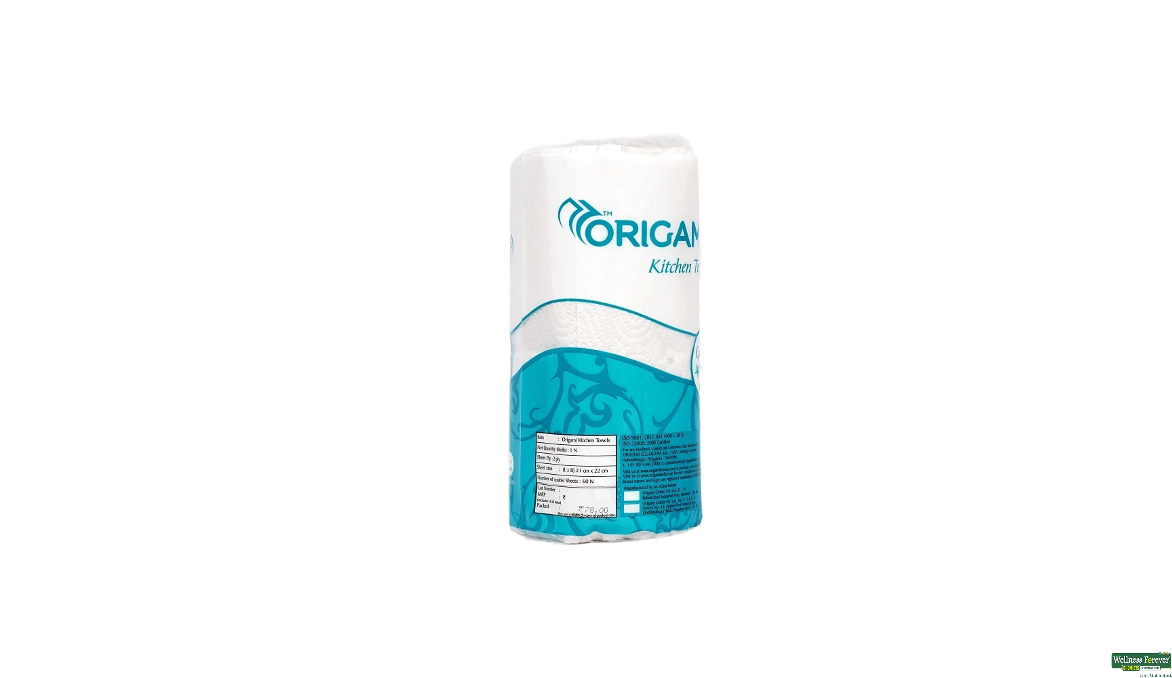 ORIGAMI SO-SOFT KITCHEN TOWEL 250GM- 2, 250GM, 