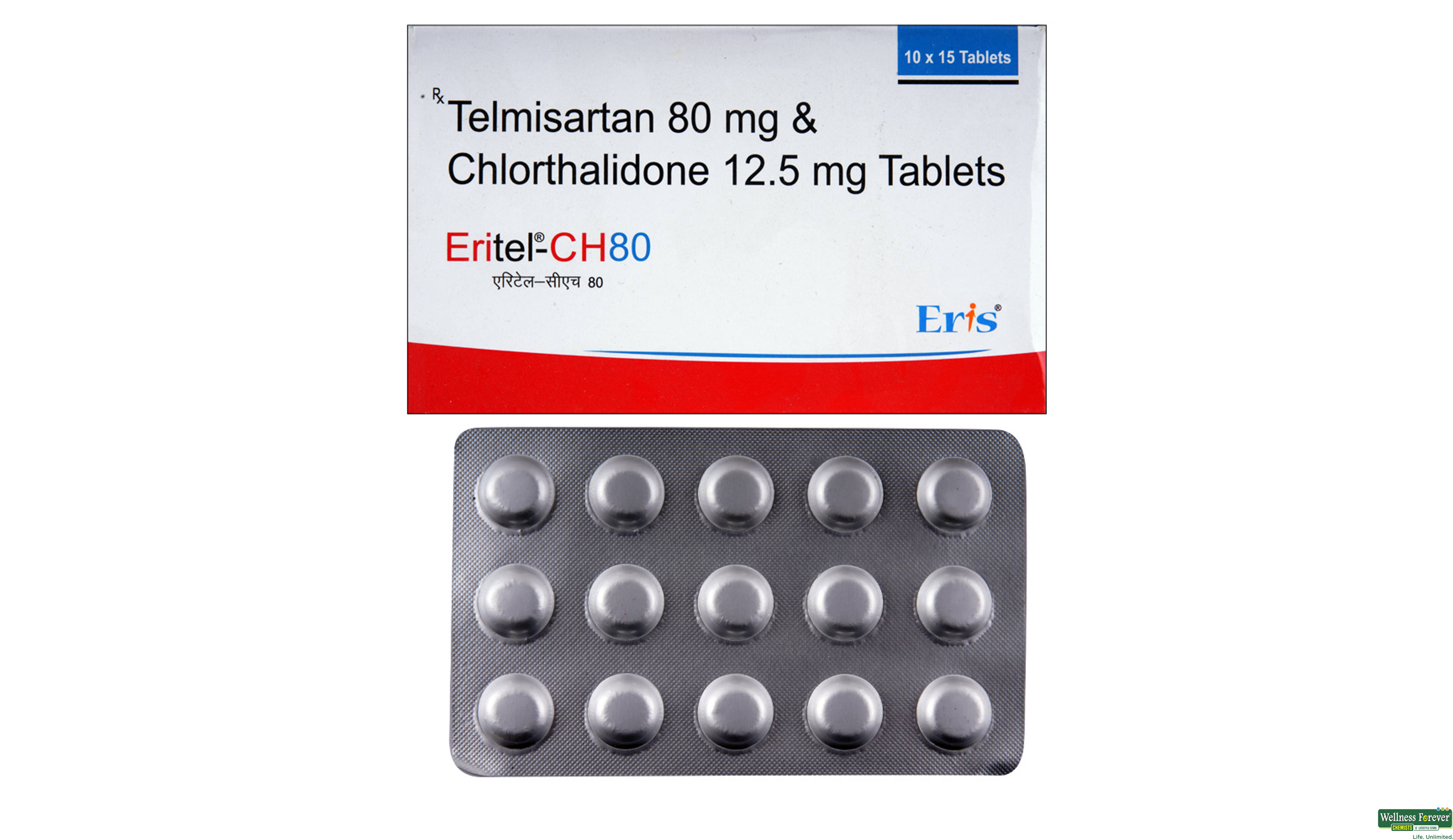 ERITEL-CH 80MG 15TAB- 1, 15TAB, 