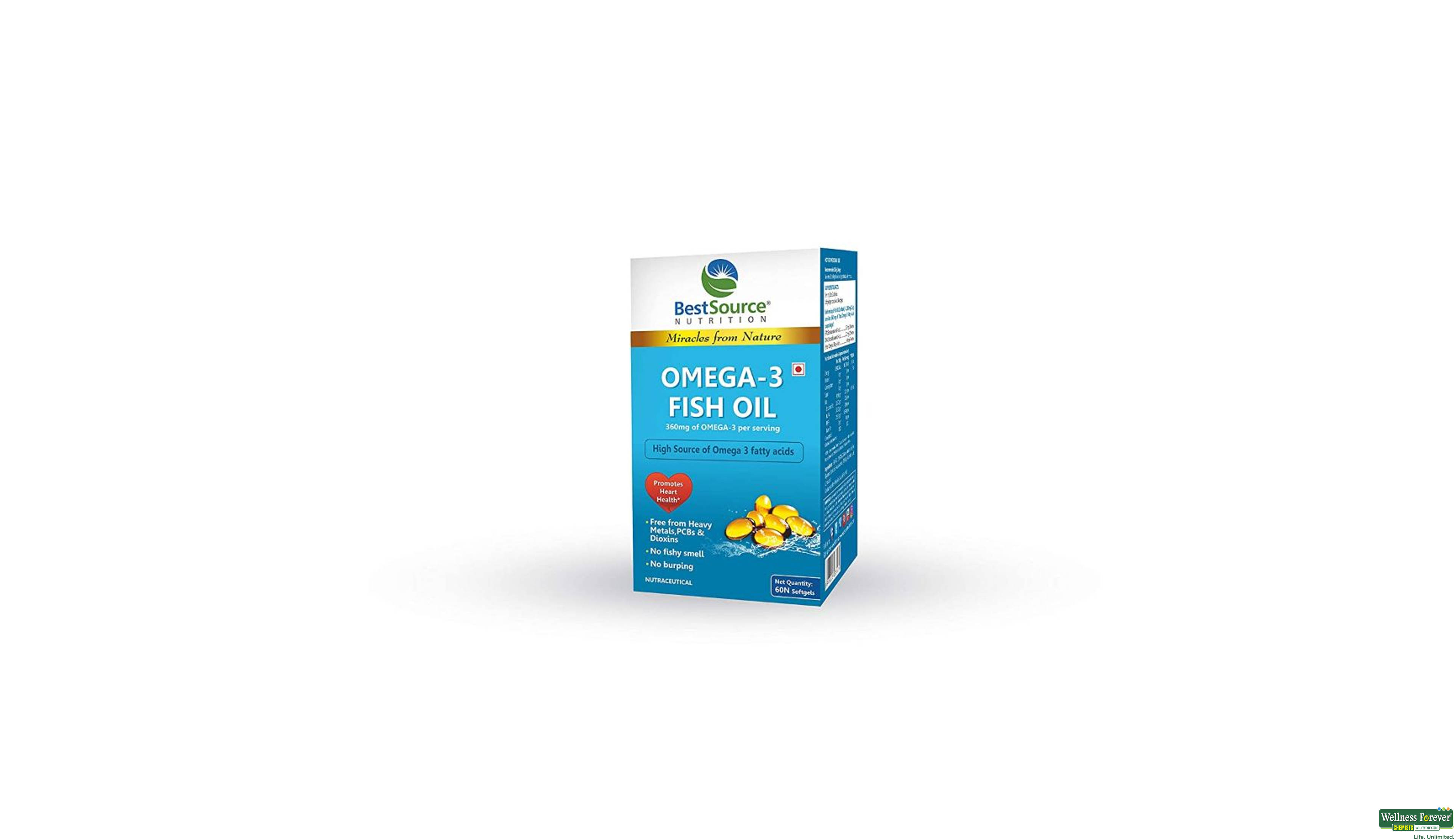 BESTSOURCE OMEGA-3 FISH OIL 60CAP- 2, 60CAP, 