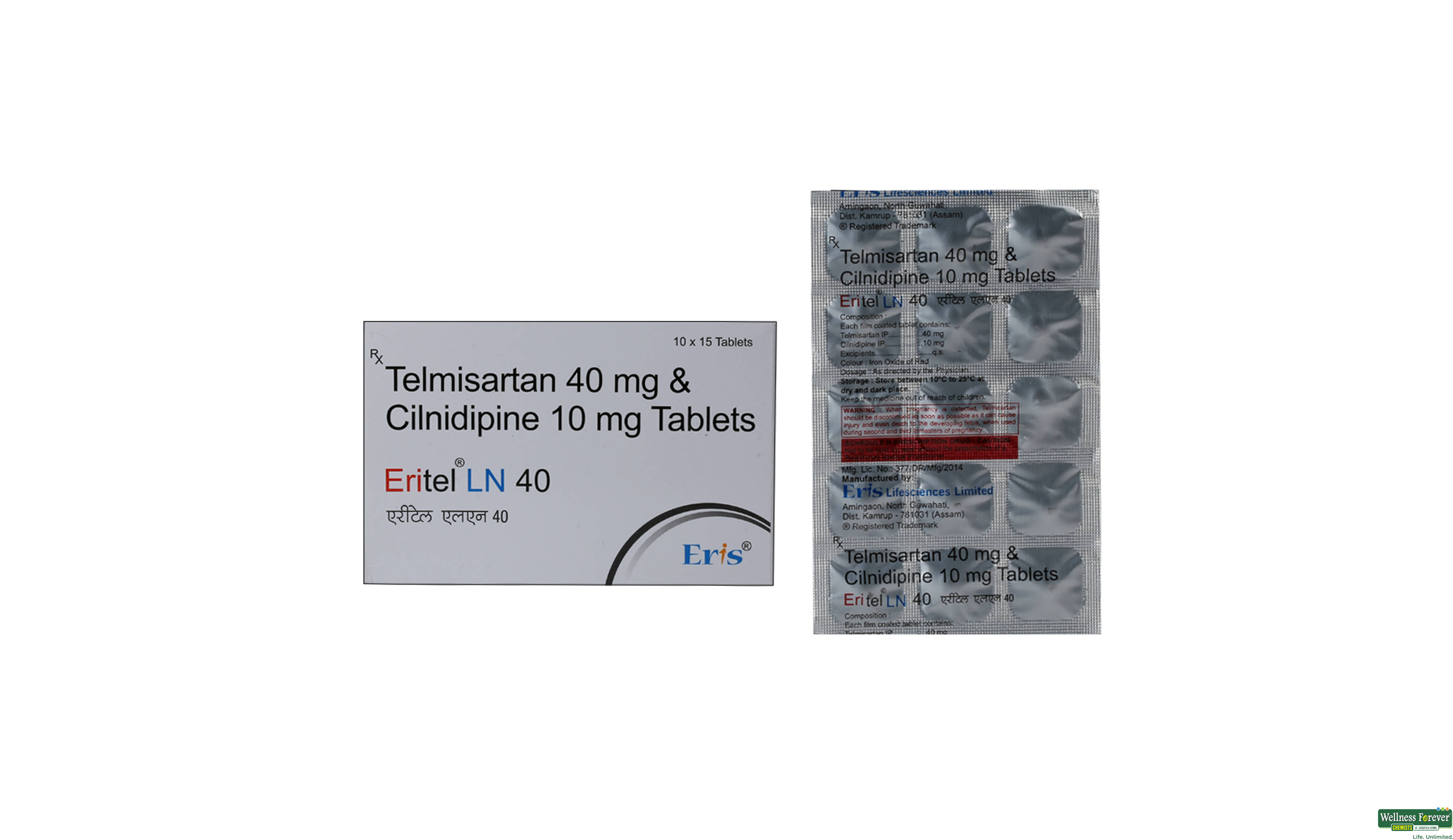 ERITEL-LN 40MG 15TAB- 1, 15TAB, 