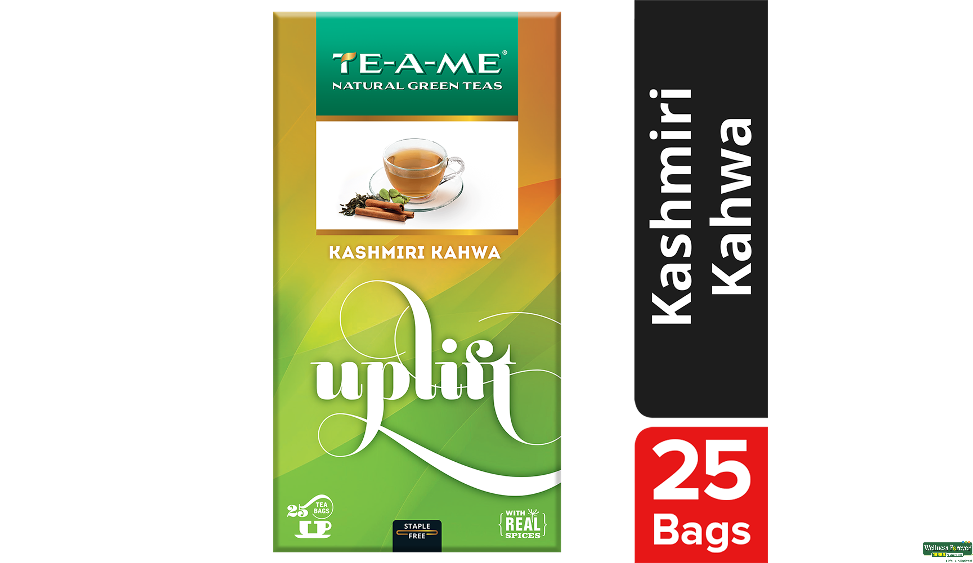 TE-A-ME KASHMIRI KAHWA TEA 25BAGS- 1, 25BAGS, null