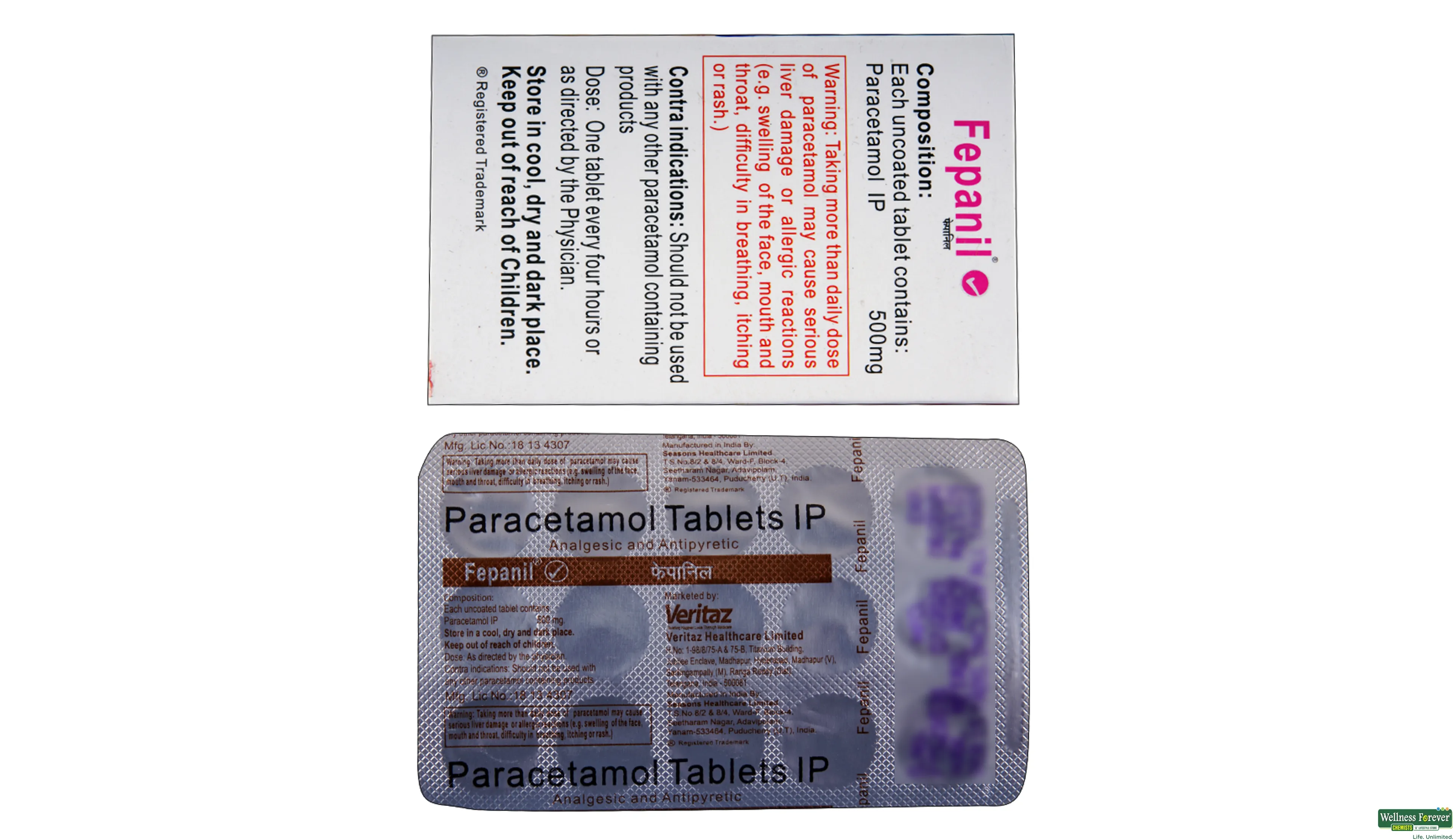 FEPANIL 500MG 15TAB- 2, 15TAB, 