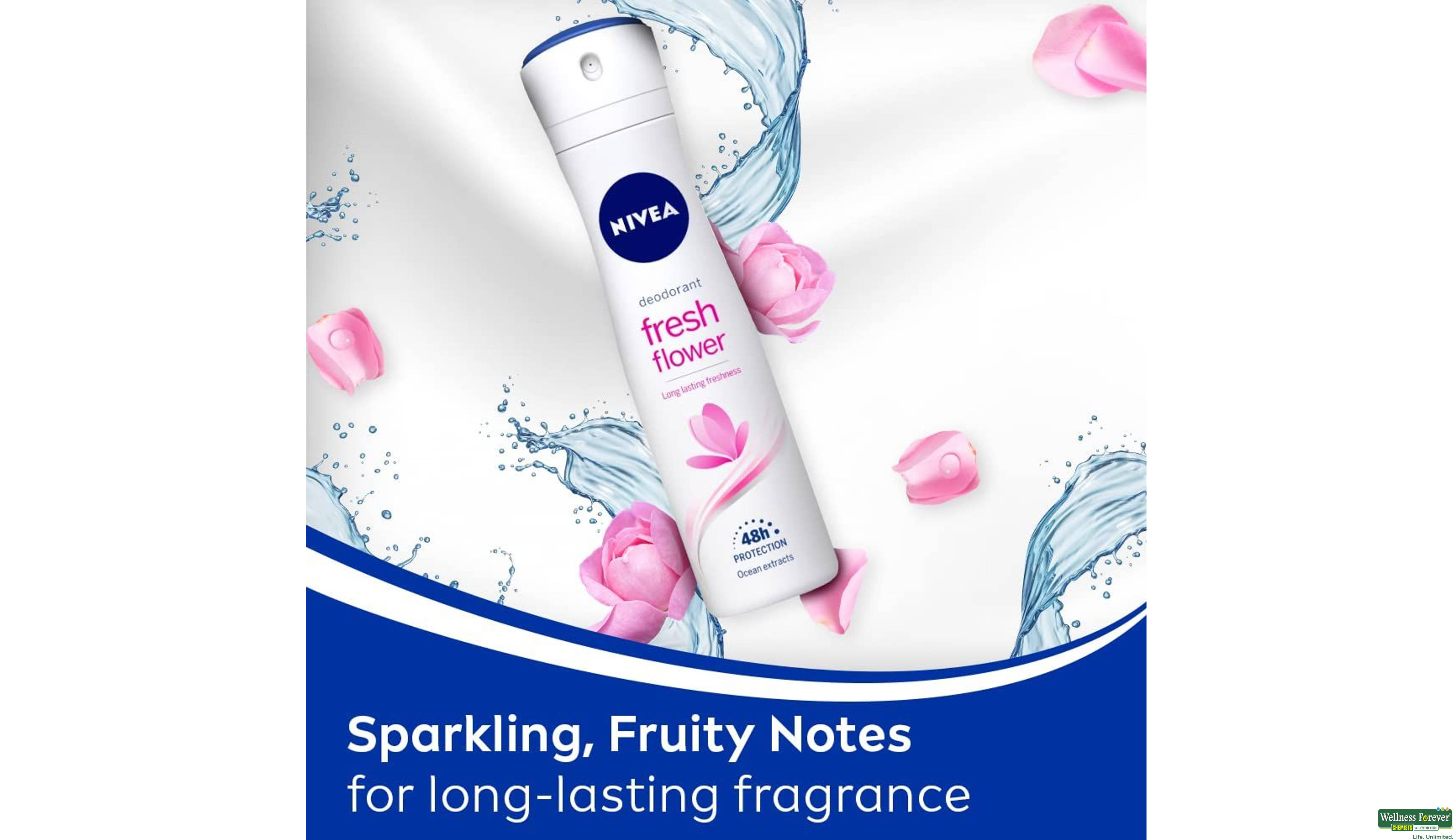 NIVEA DEO FRESH FLOWER 150ML- 4, 150ML, 