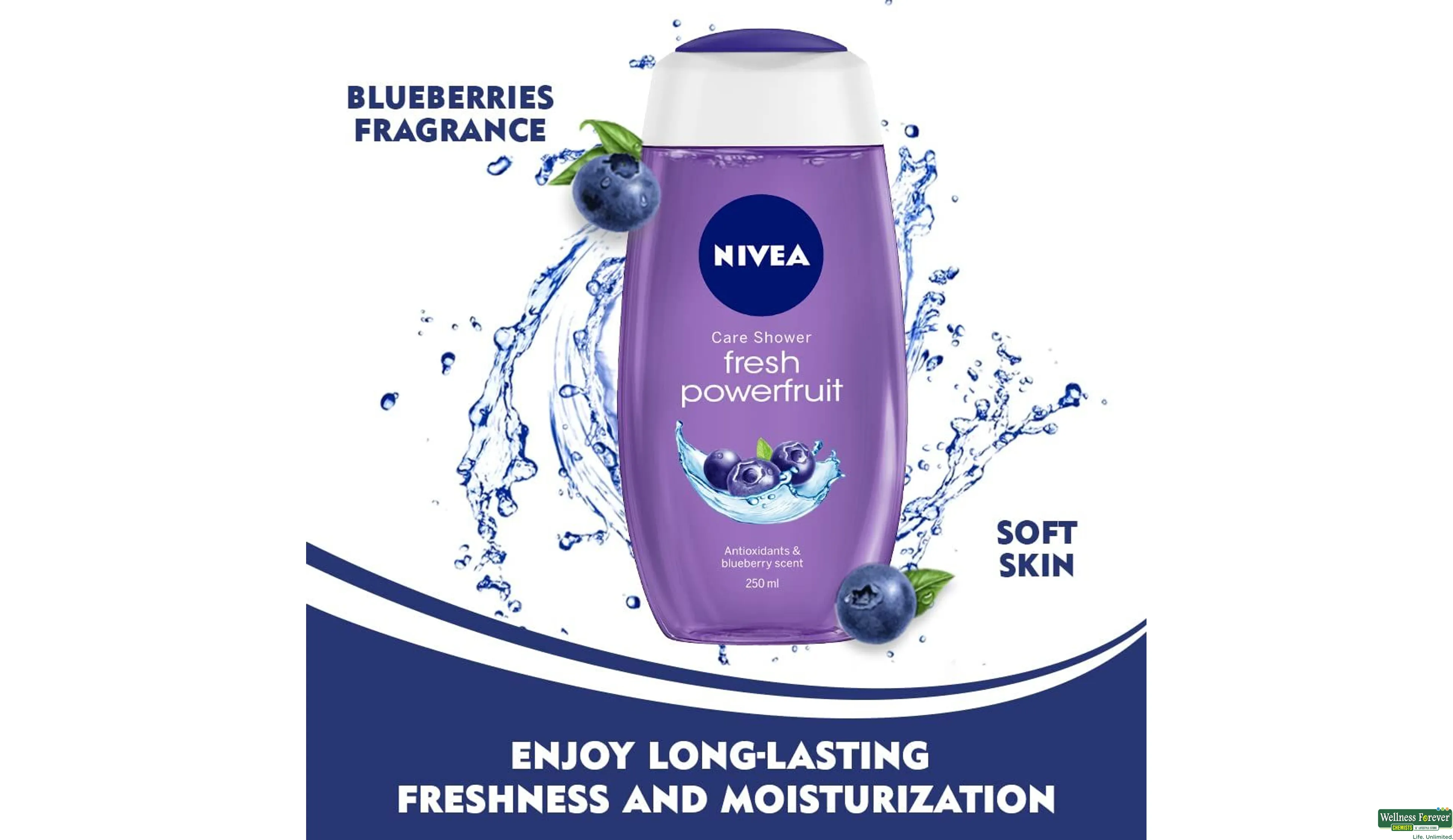 NIVEA S/GEL POWERFRUIT FRESH 250ML- 3, 250ML, 