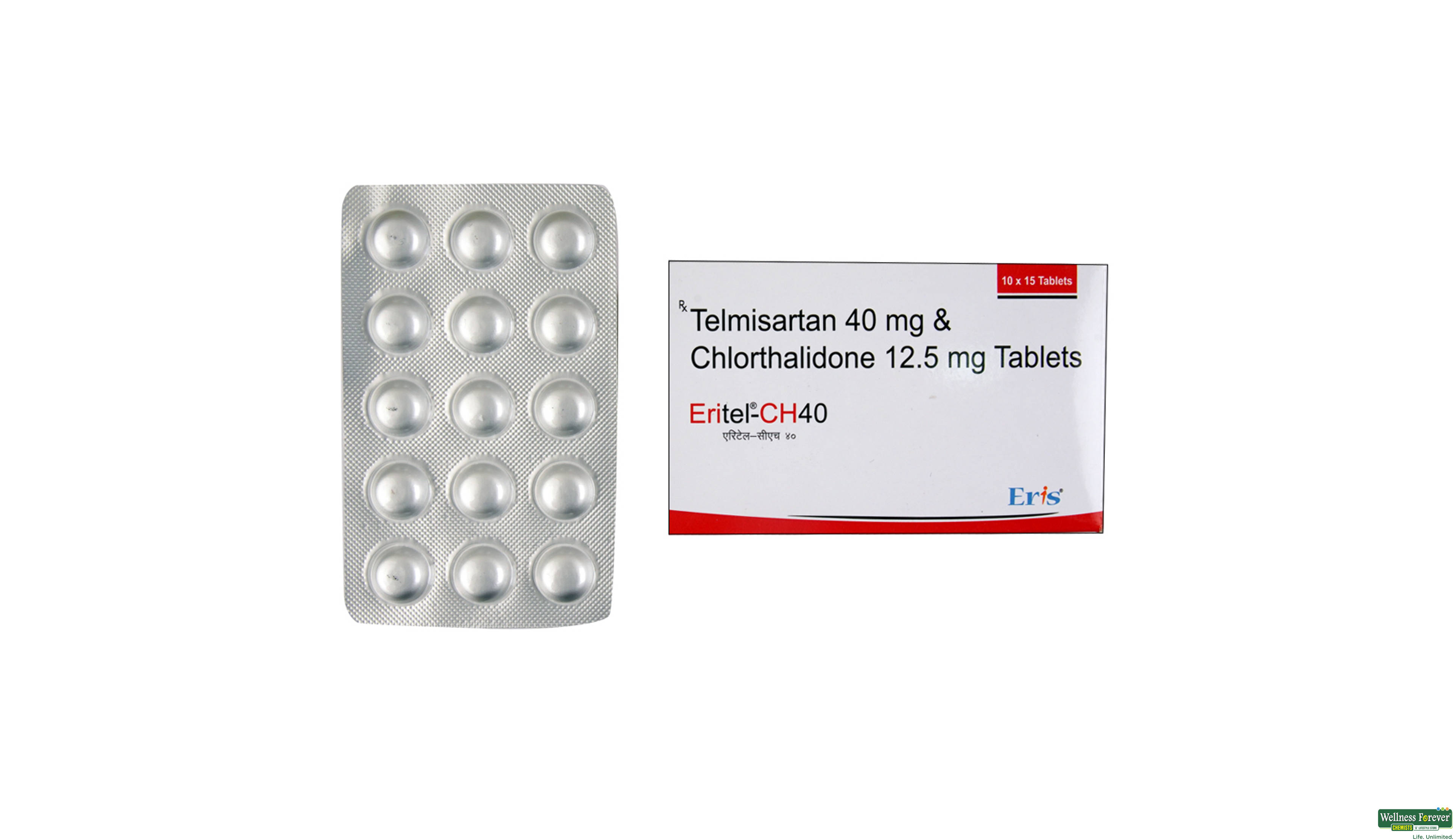 ERITEL-CH 40MG 15TAB- 1, 15TAB, 