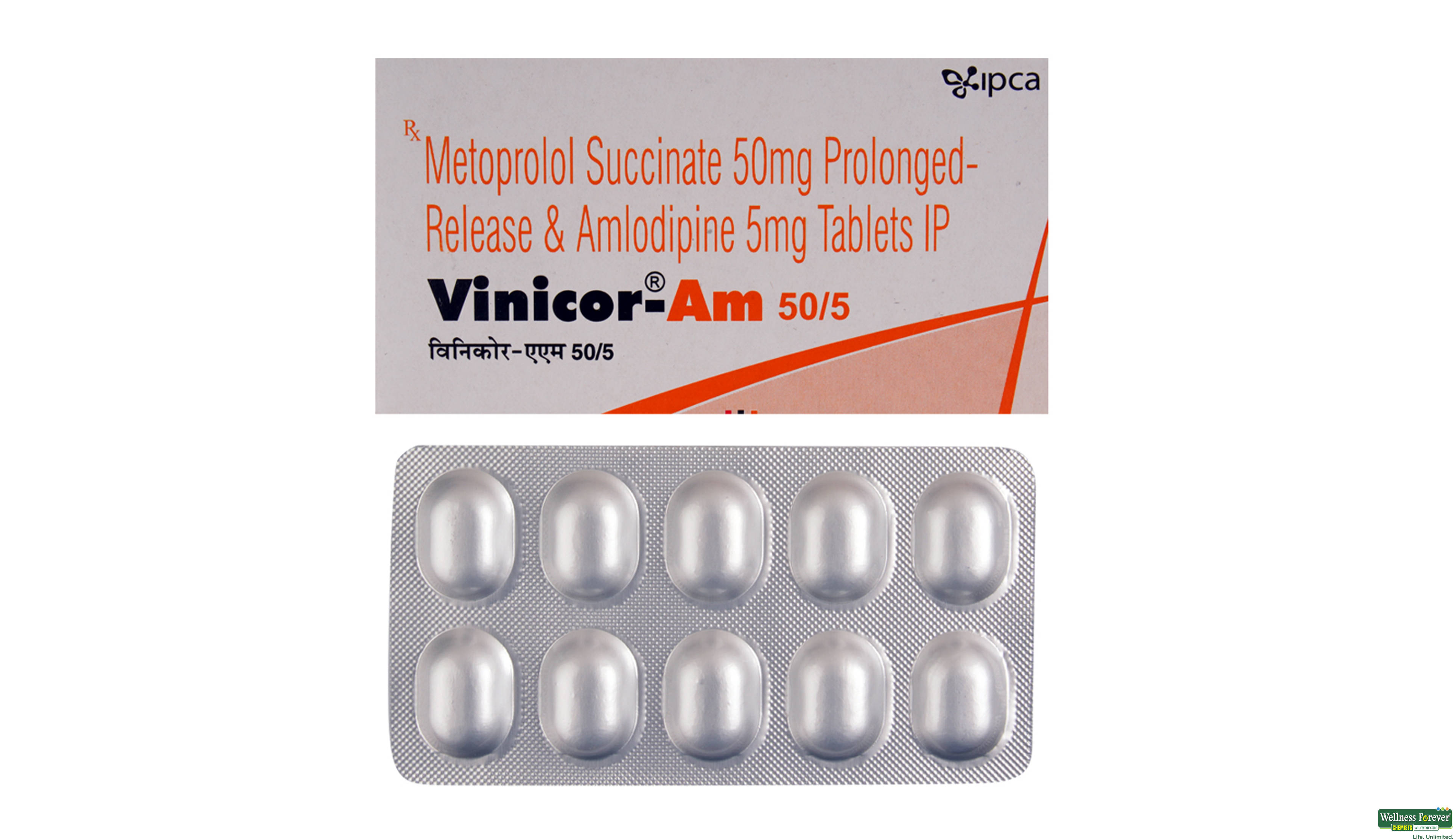 VINICOR-AM 50/5MG 10TAB- 1, 10TAB, 
