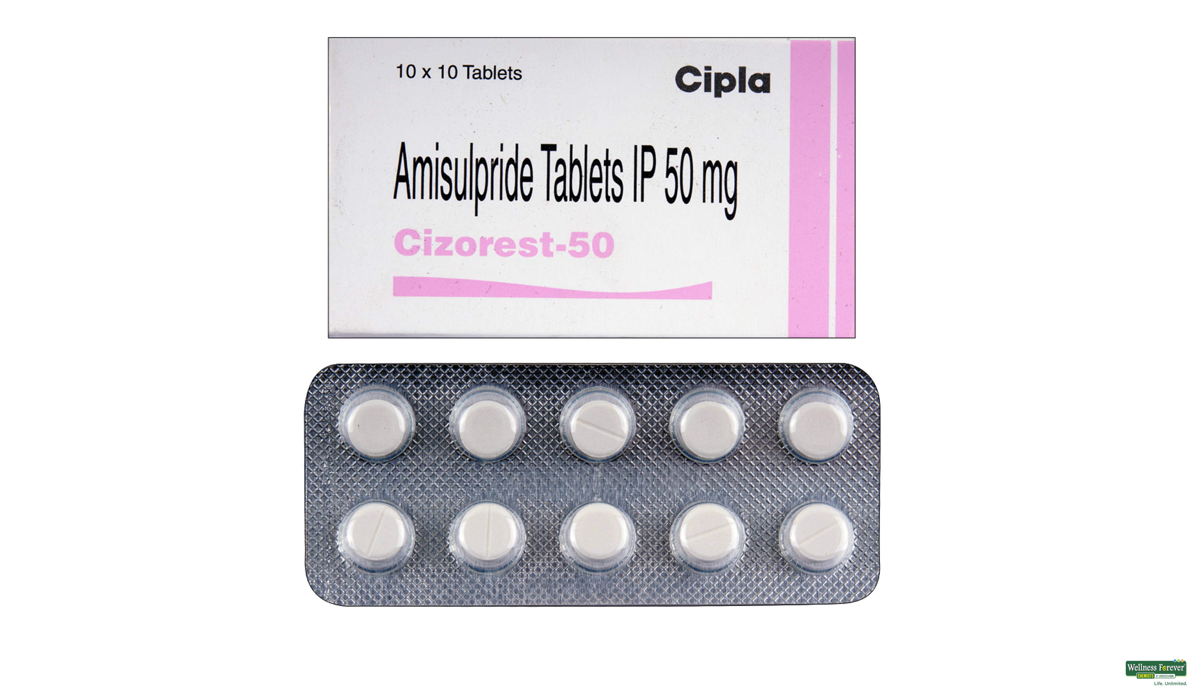 CIZOREST 50MG 10TAB- 1, 10TAB, 
