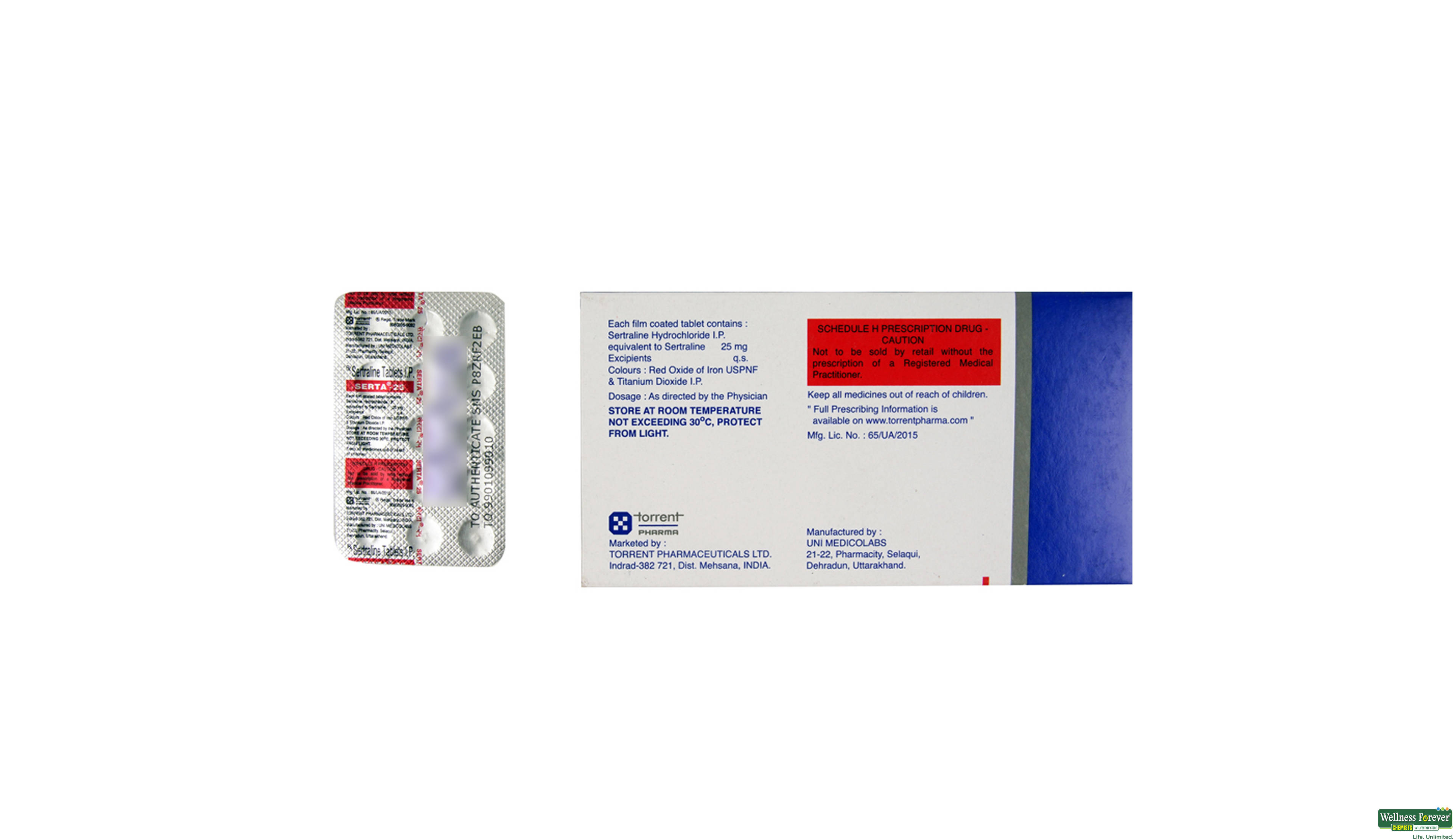 SERTA 25MG 15TAB- 2, 15TAB, 