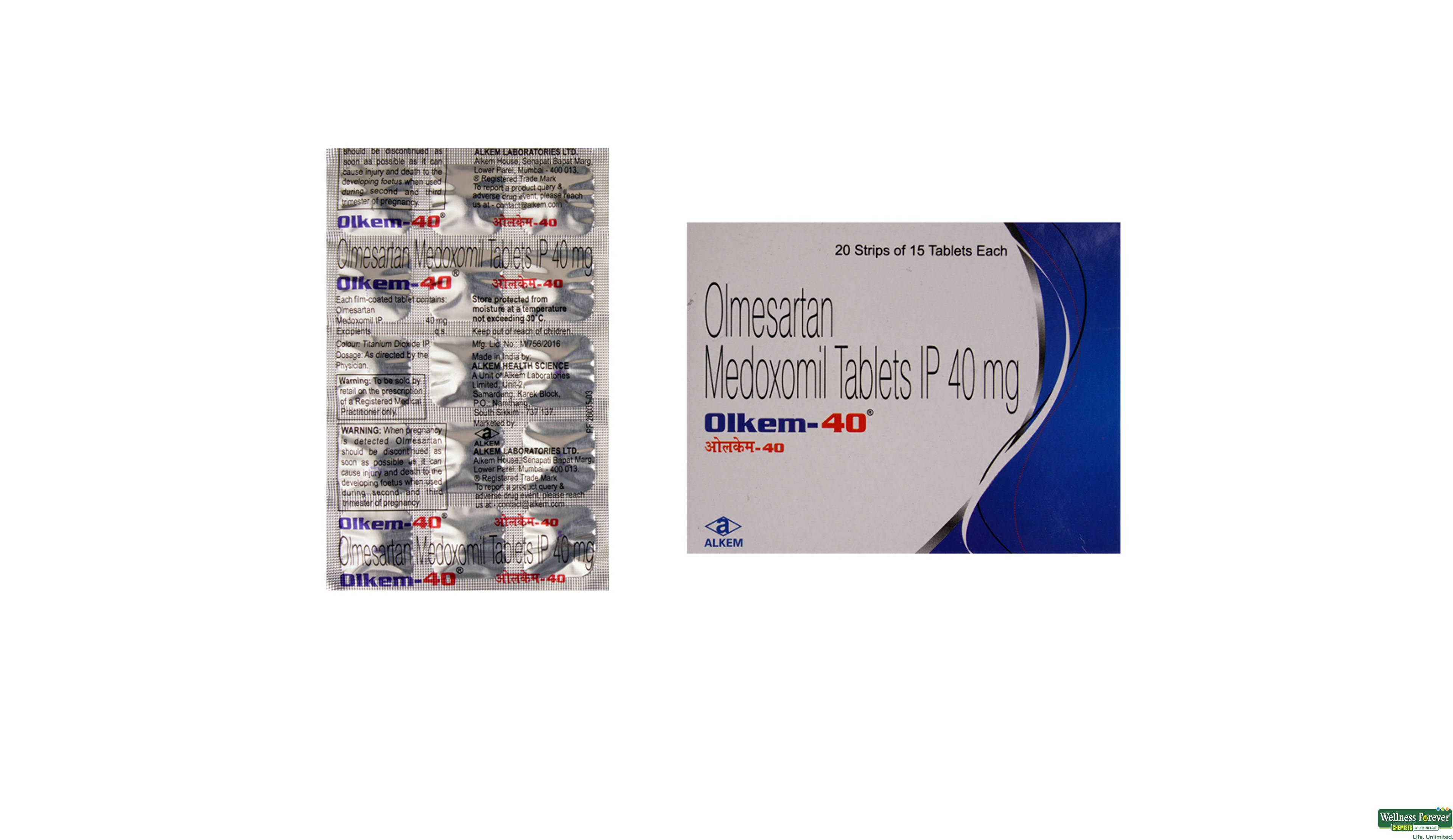 OLKEM 40MG 15TAB- 1, 15TAB, 