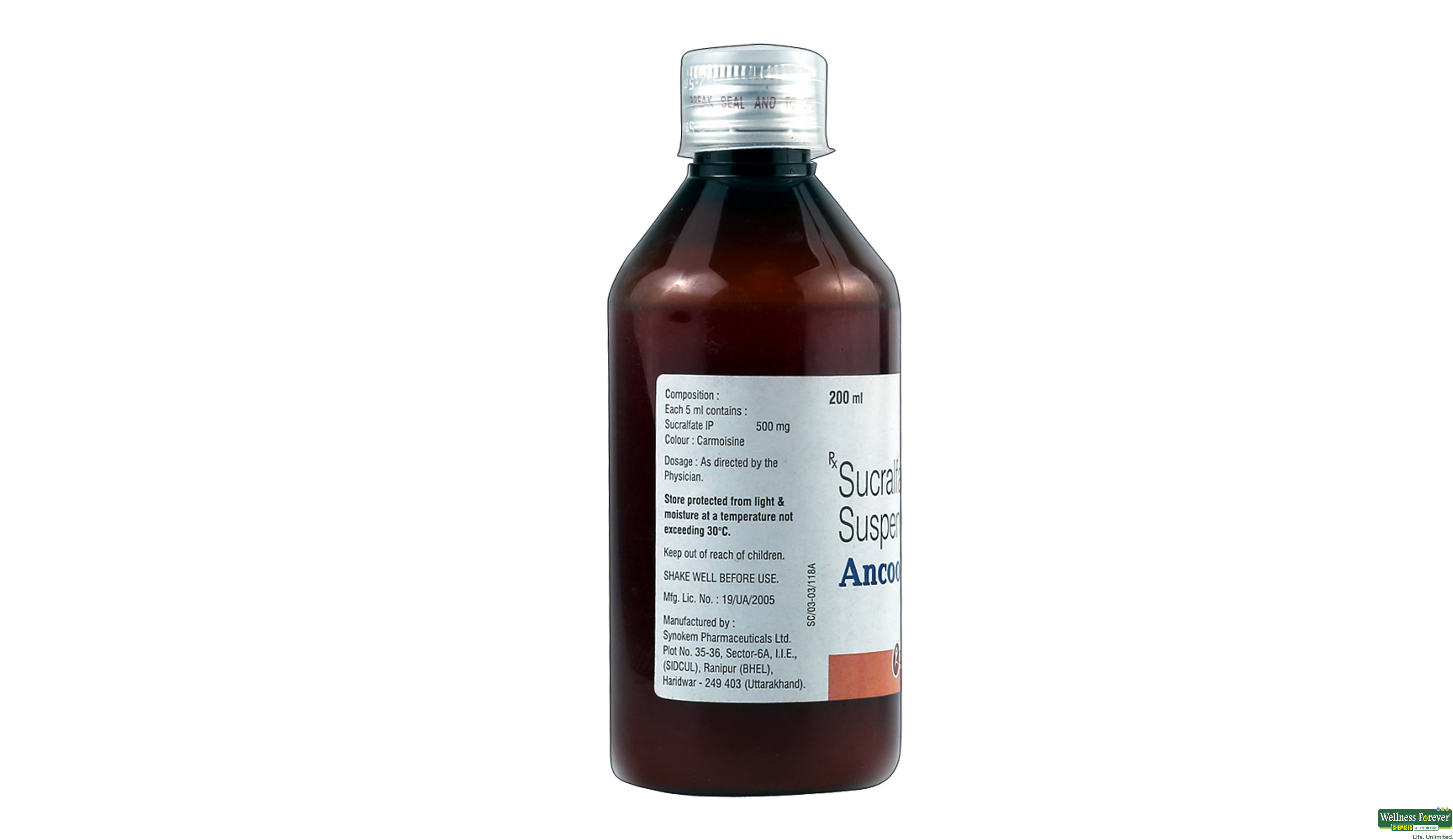 ANCOOL-SF SUSP 200ML- 2, 200ML, 