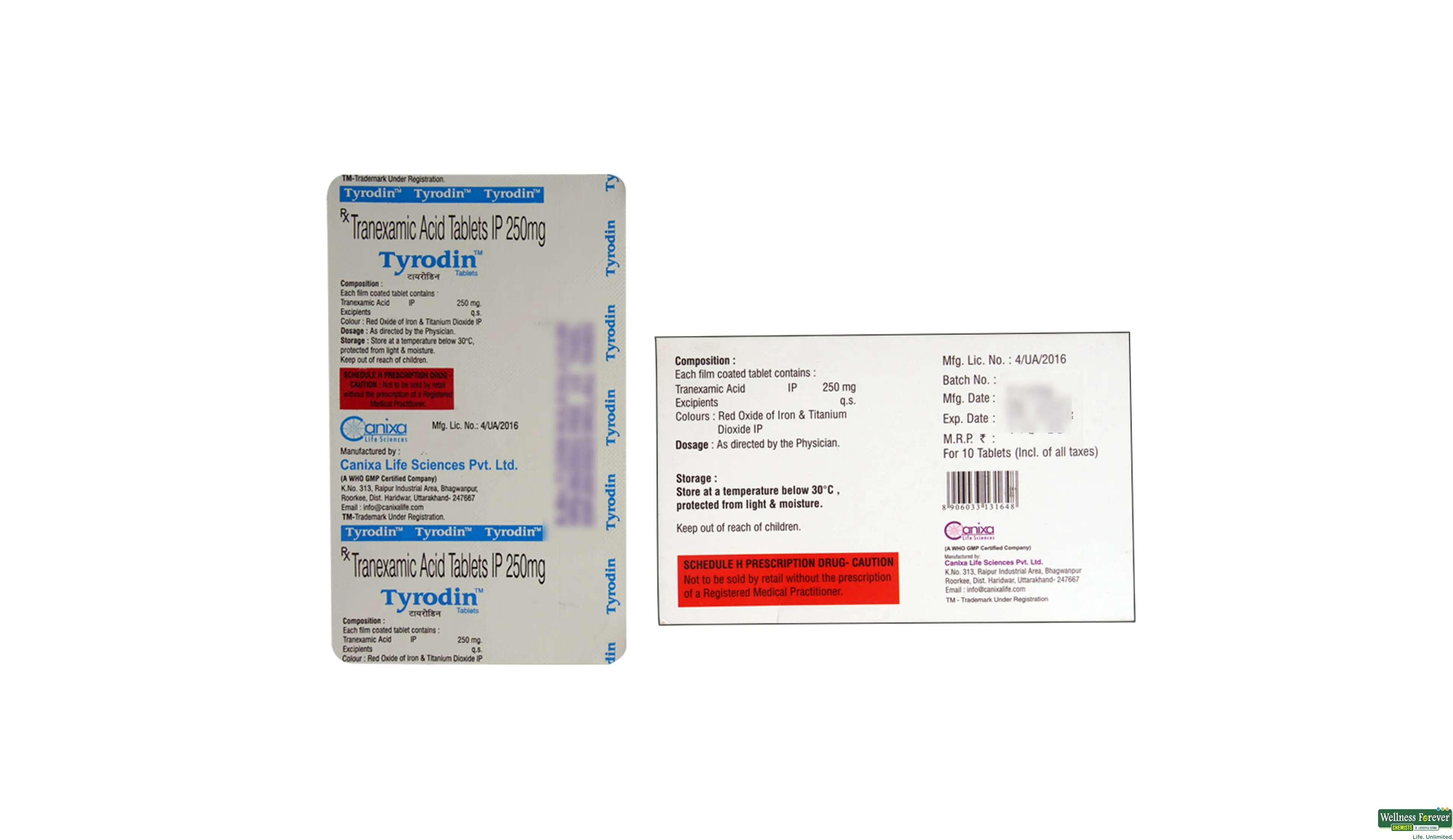 Buy Tyrodin 10 Tablets Online at Best Prices | Wellness Forever