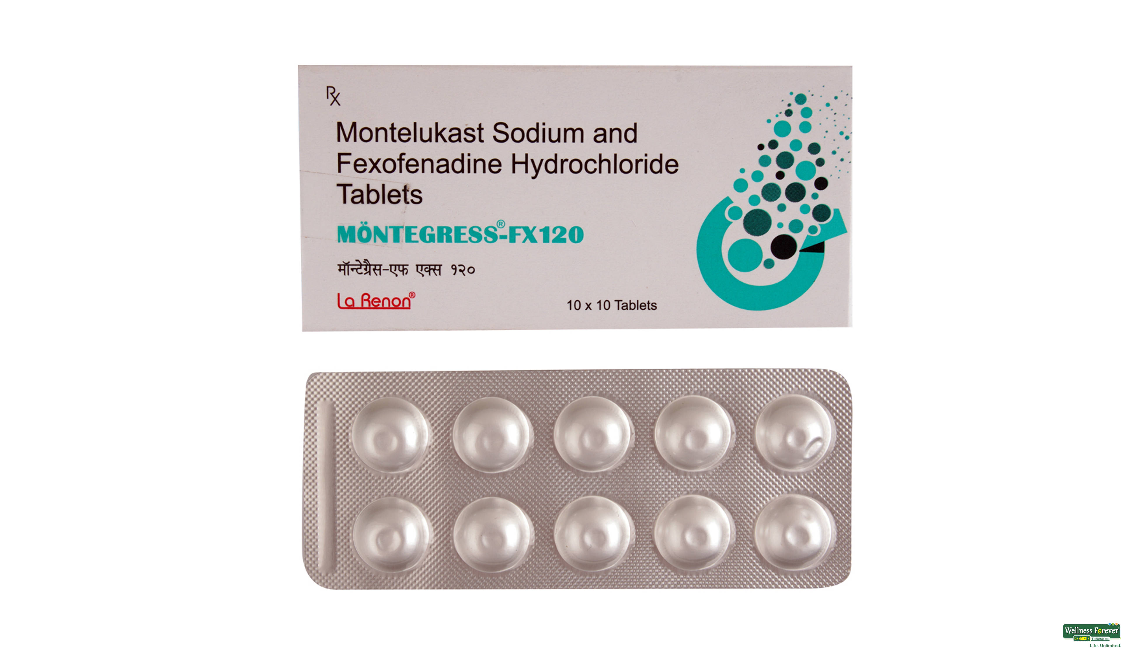 MONTEGRESS-FX 120MG 10TAB- 1, 10TAB, 