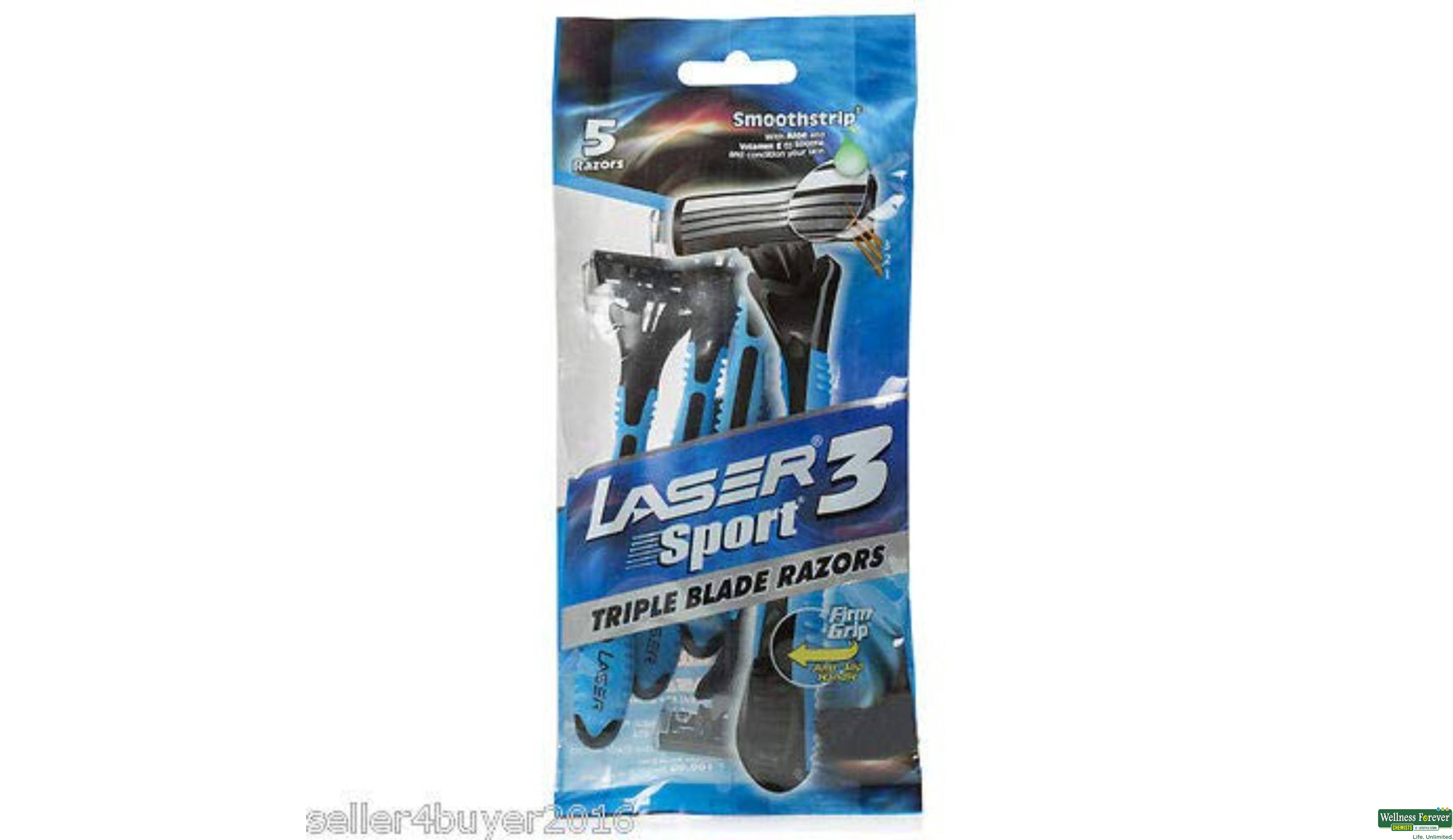 LASER SH/REZORS SPORT3 5PC- 1, 5PC, 